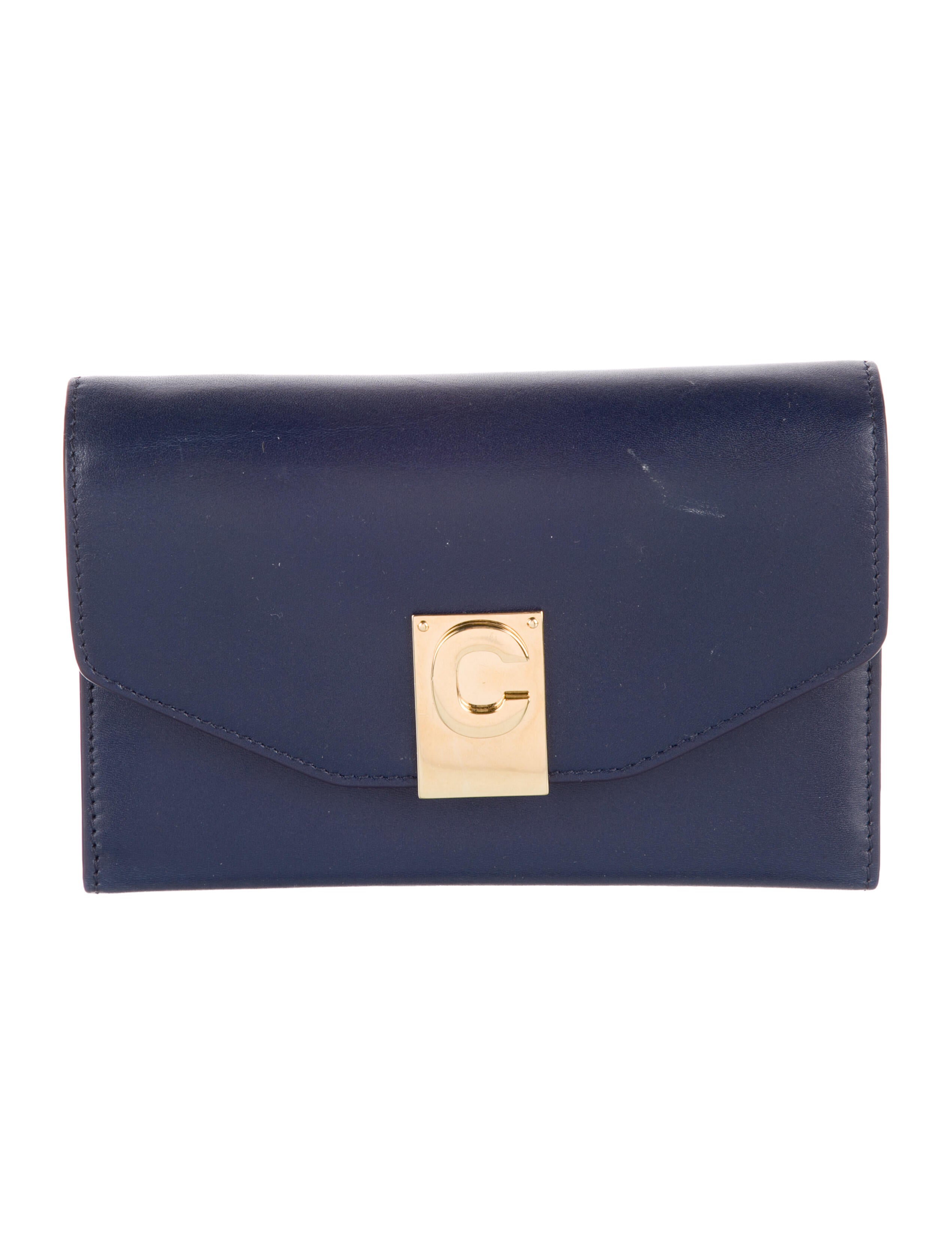 Celine Leather Compact Wallet