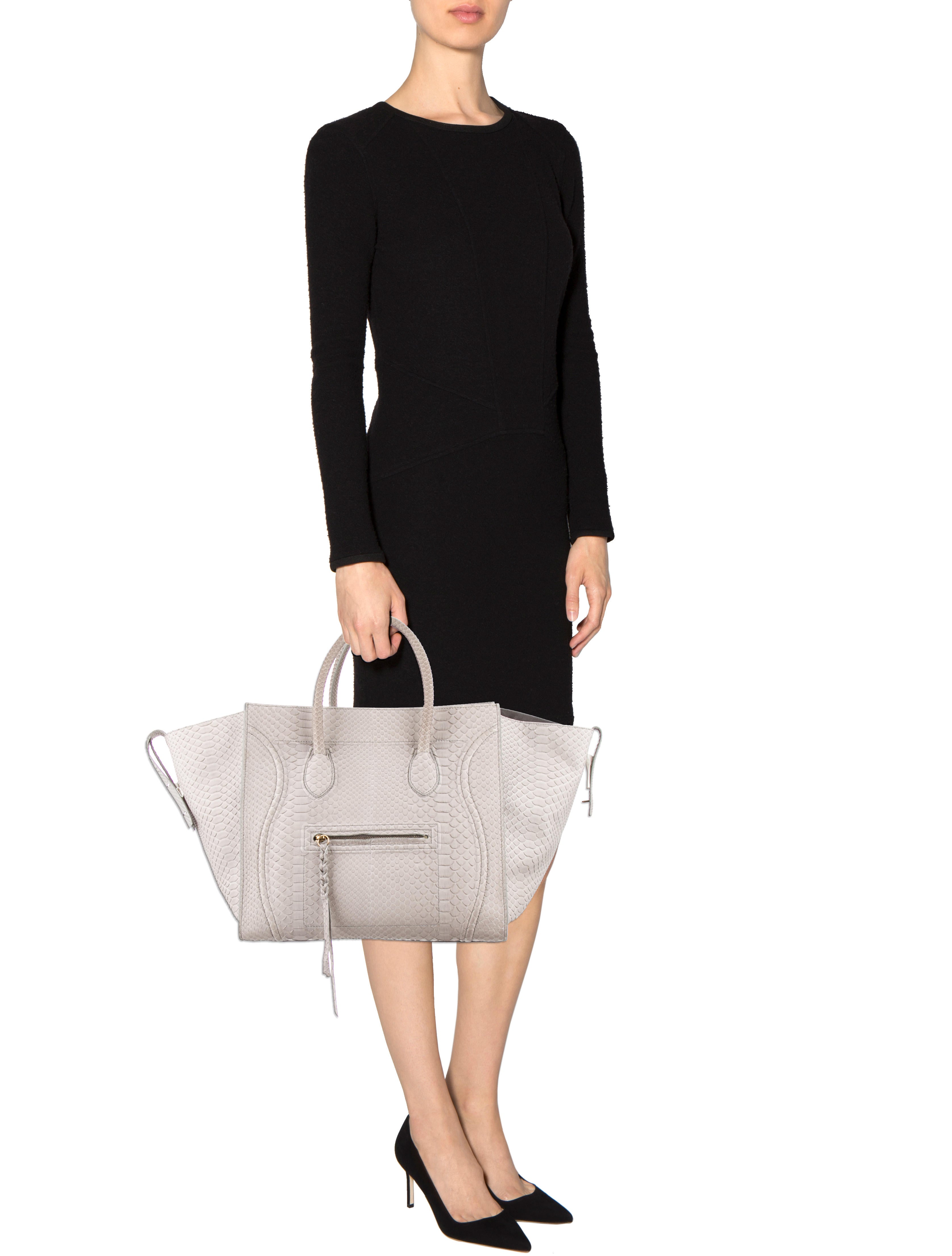 Celine Céline Python Large Phantom Tote
