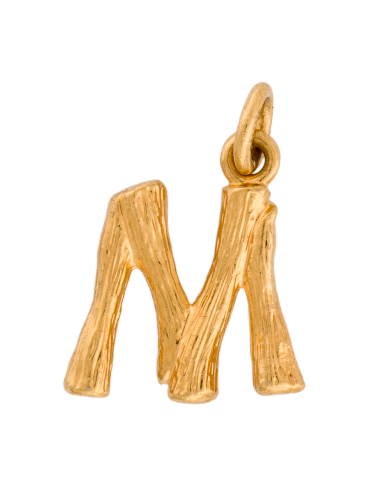 Celine Mini Bamboo Alphabet 'M' Pendant