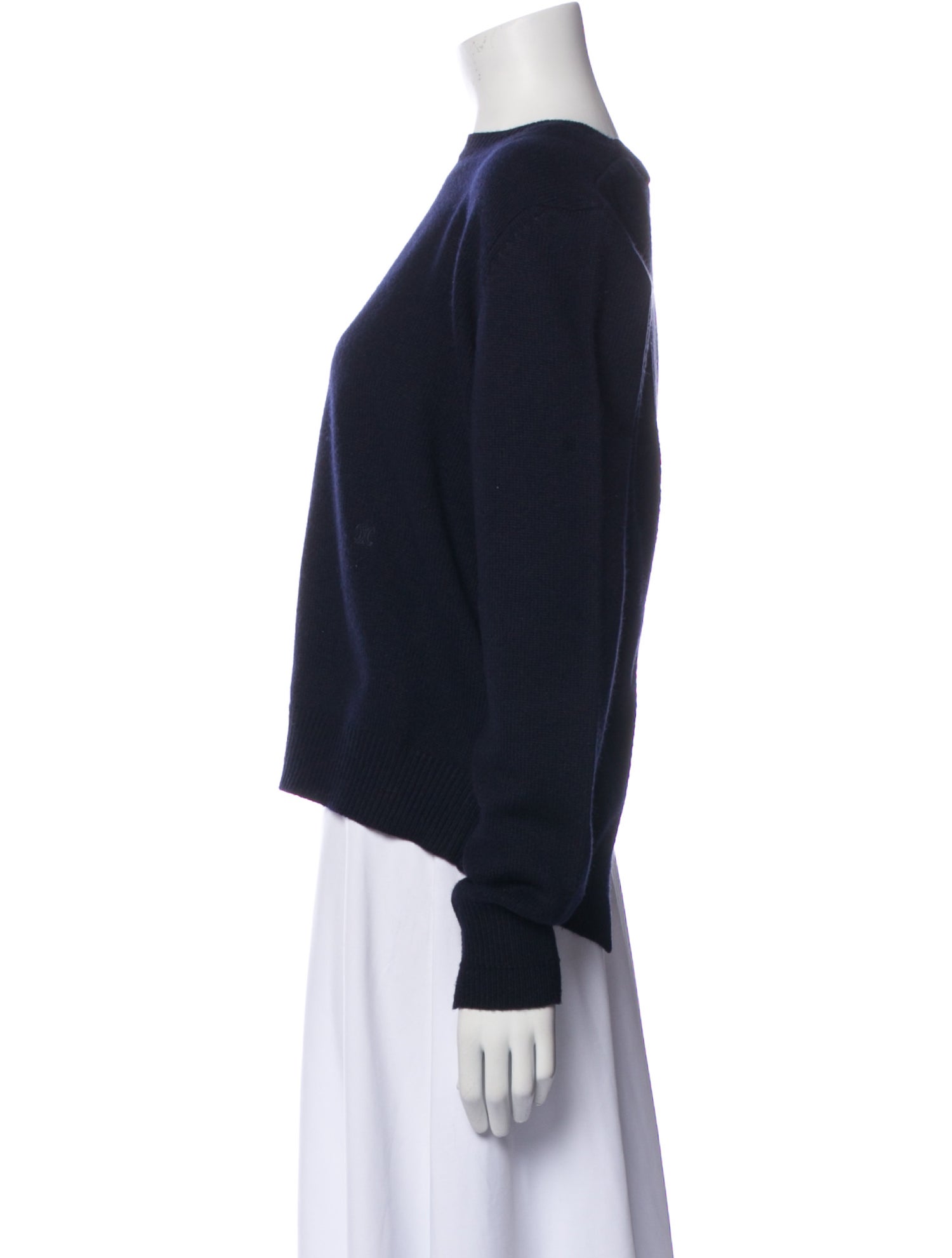 Celine Cashmere Bateau Neckline Sweater