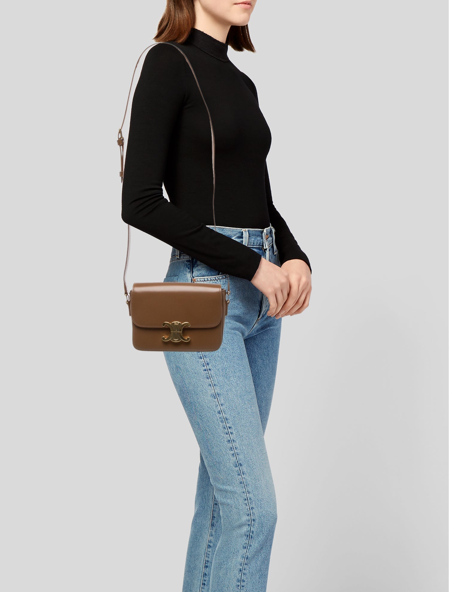 Celine Leather Triomphe Teen 2023