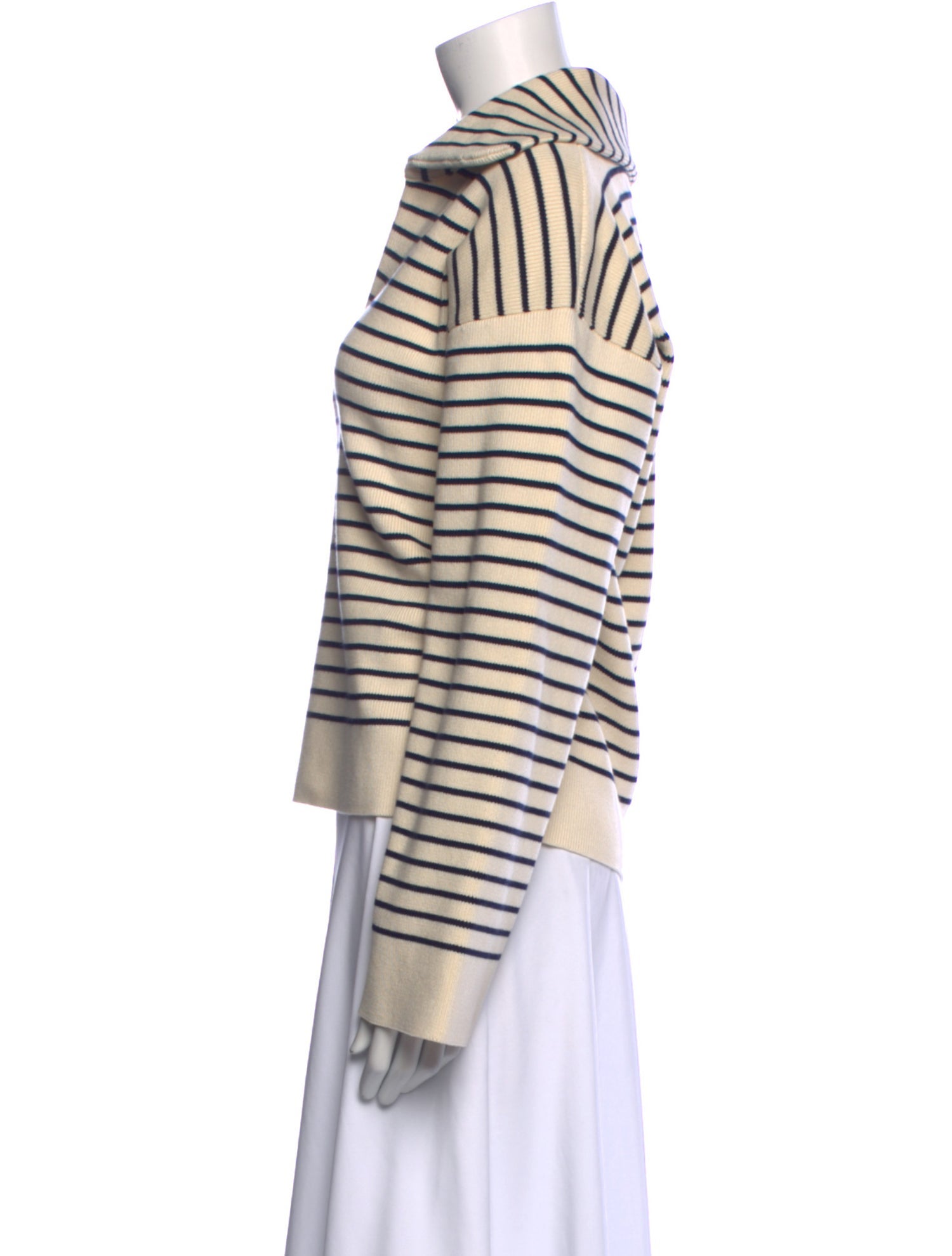 Celine Striped V-Neck Top