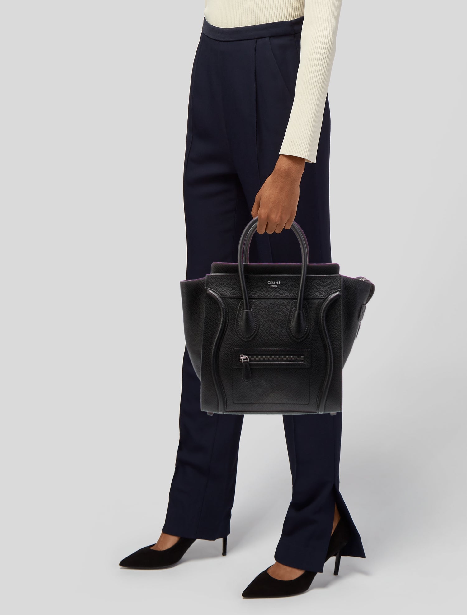 Celine Leather Luggage Micro