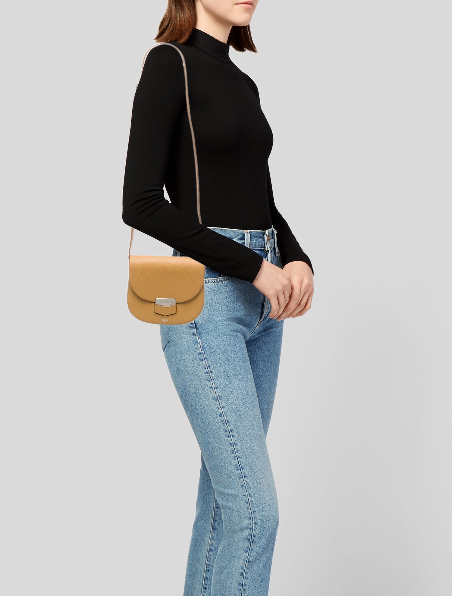 Celine Leather Trotteur Small