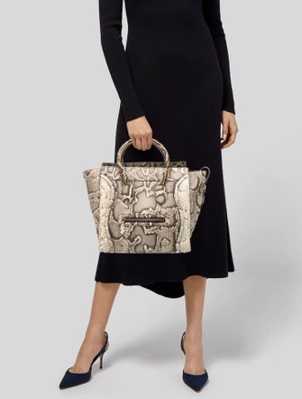 Celine Python Luggage Mini