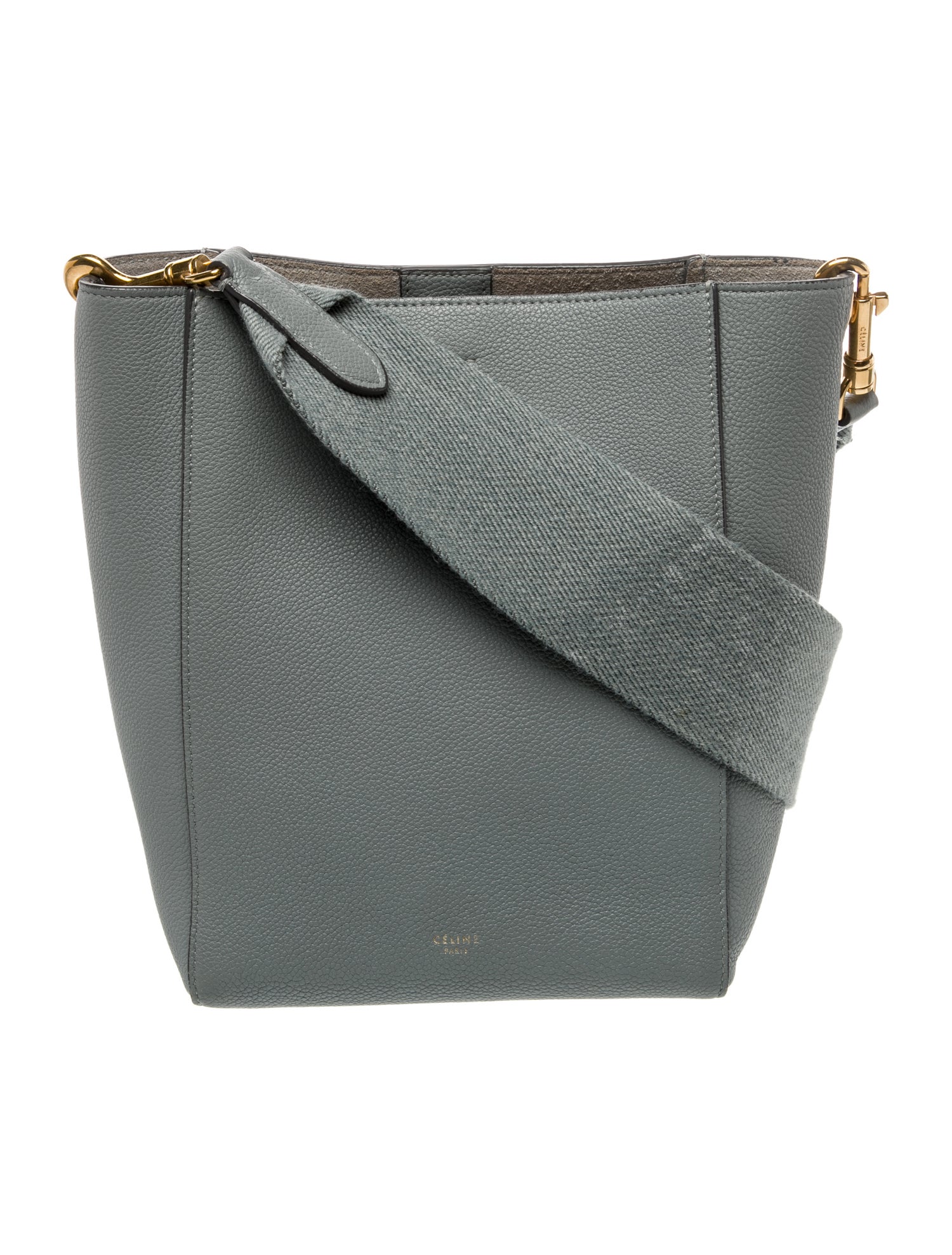 Celine Leather Seau Sangle Small