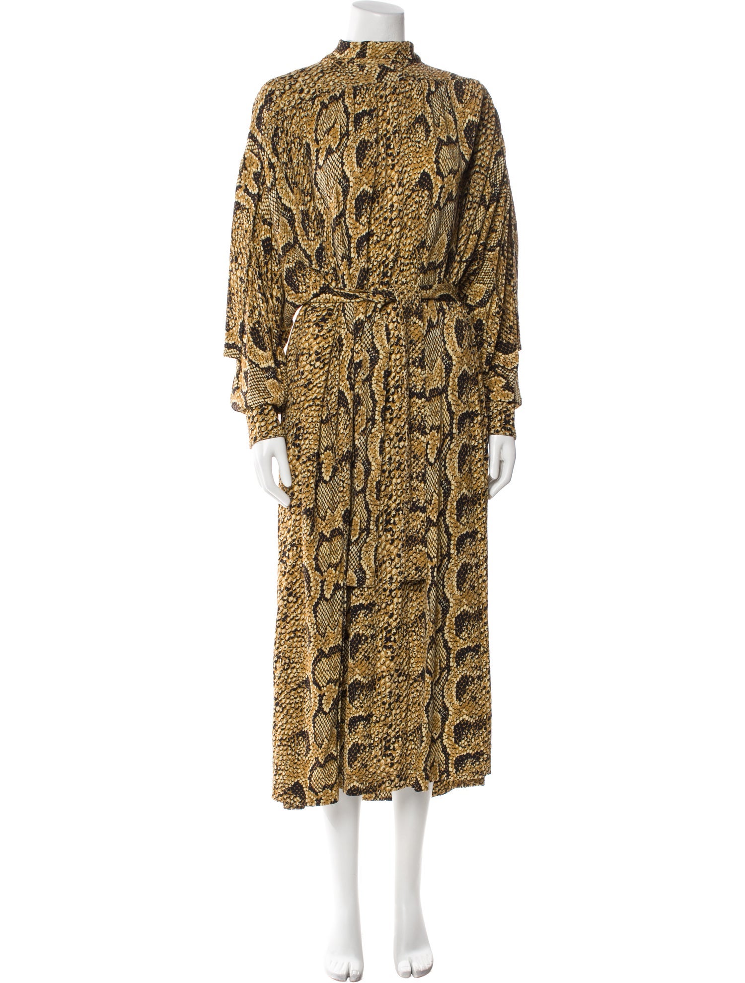 Celine Animal Print Long Dress w/ Tags