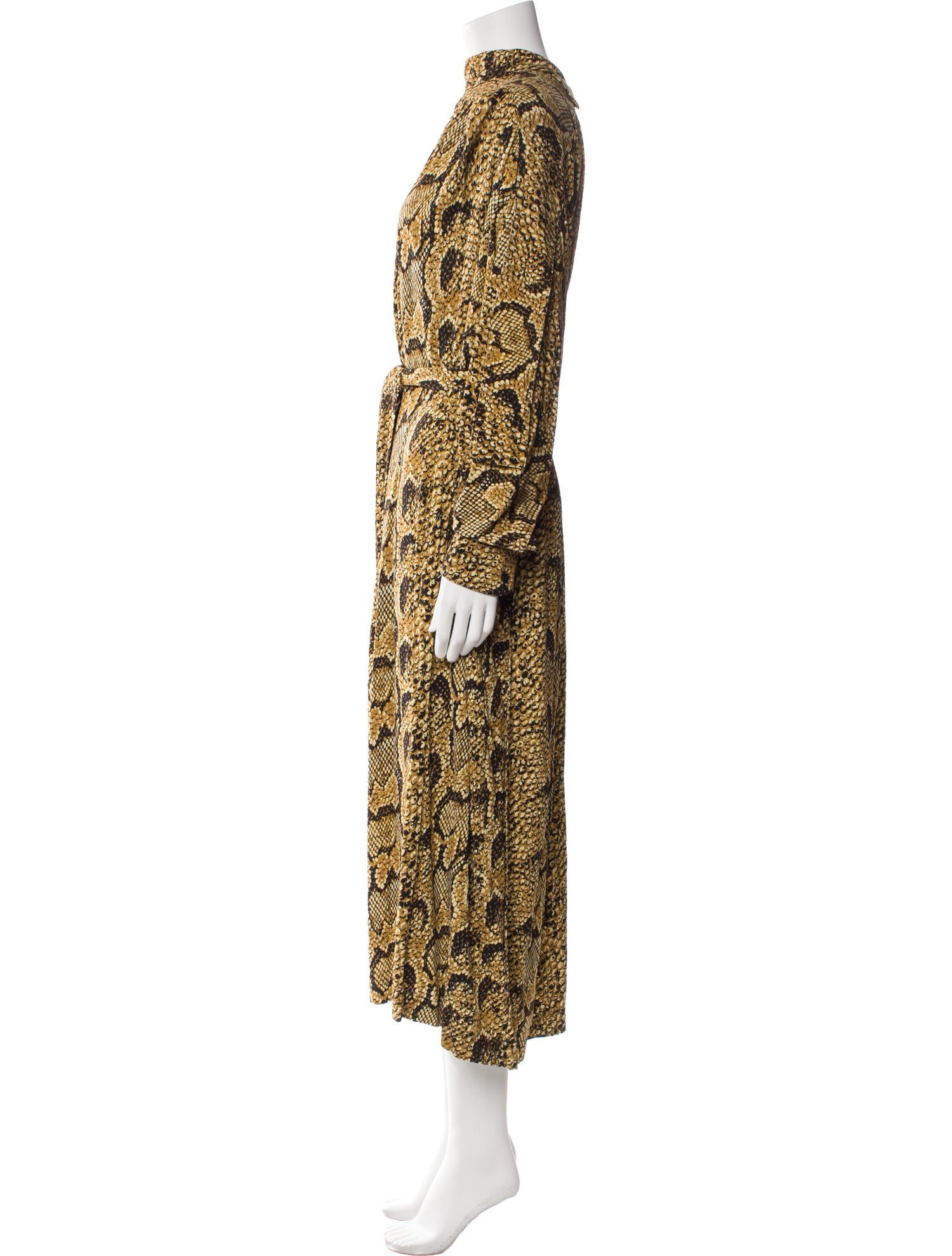 Celine Animal Print Long Dress w/ Tags