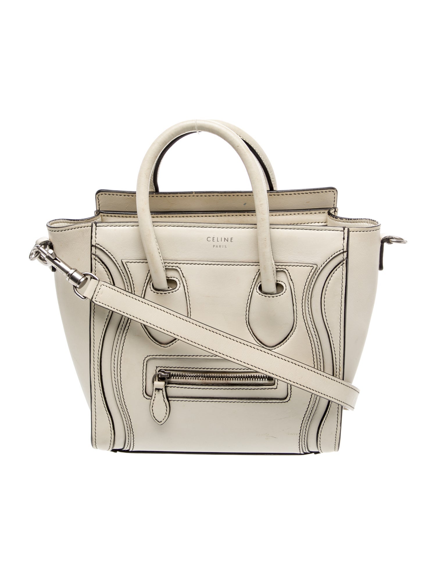 Celine Leather Luggage Nano