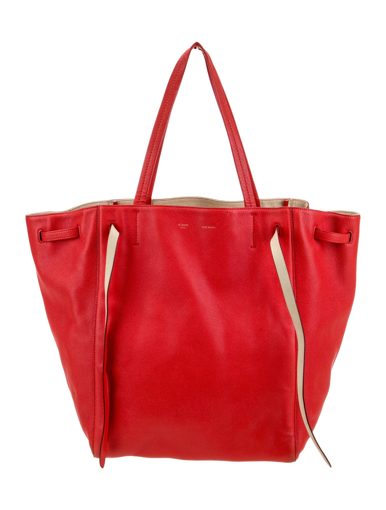 Celine Leather Cabas Phantom w/Belt Medium