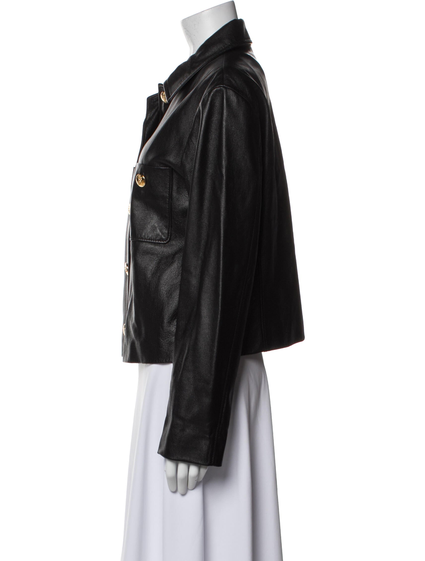 Celine Leather Biker Jacket