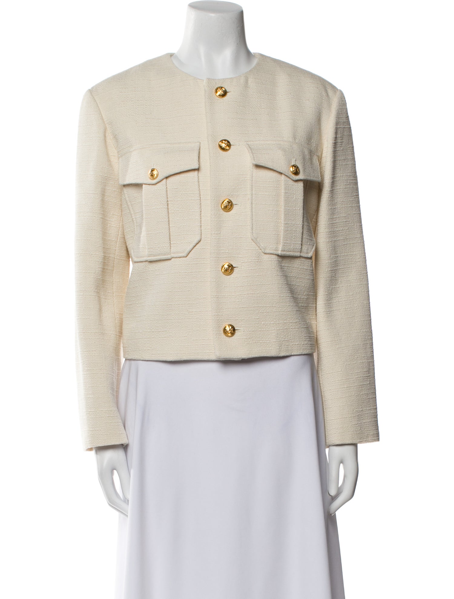 Celine Silk Tweed Pattern Jacket