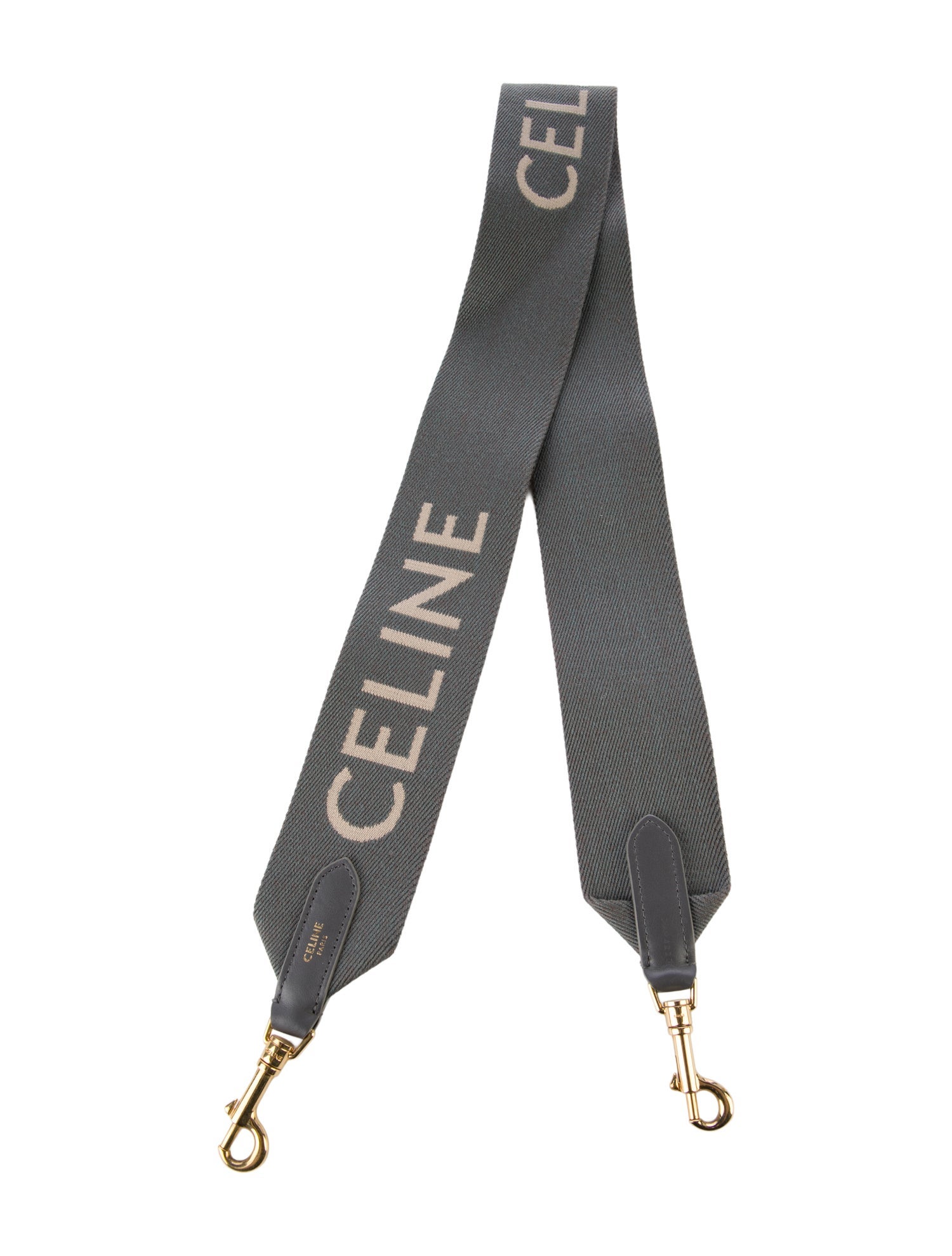 Celine Grey Canvas Bag Strap