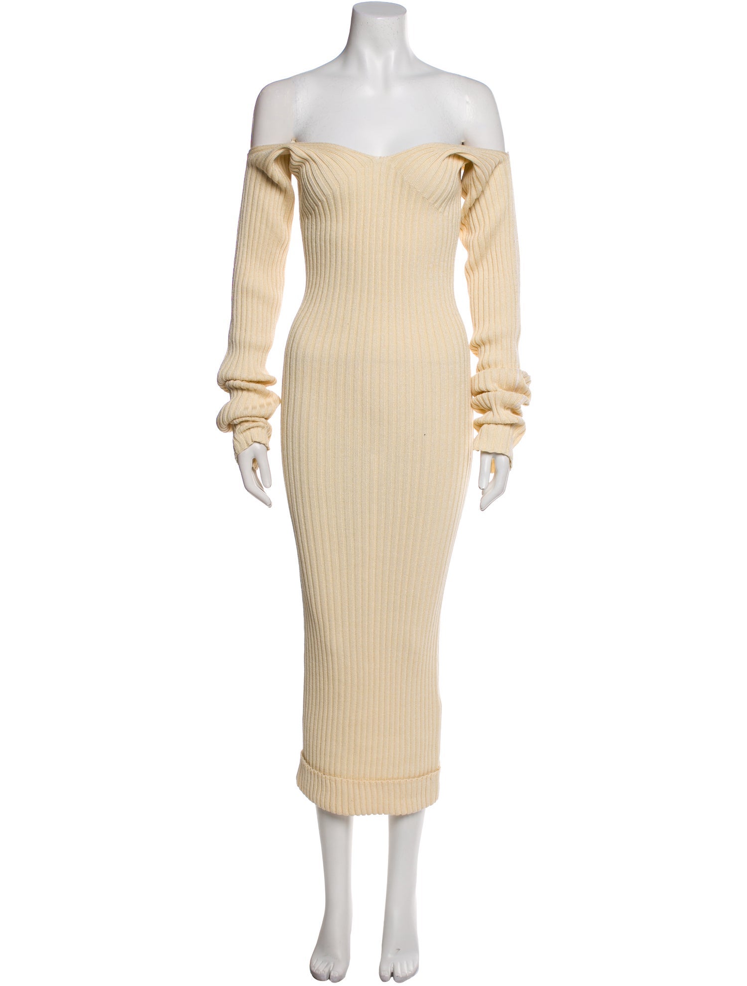 Celine Off-The-Shoulder Long Dress