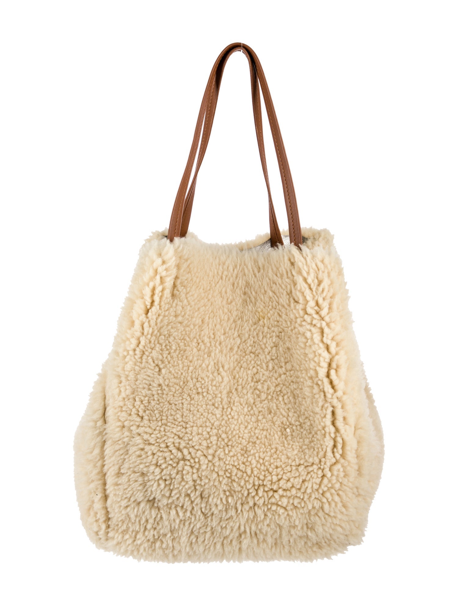 Celine Shearling Cabas Phantom