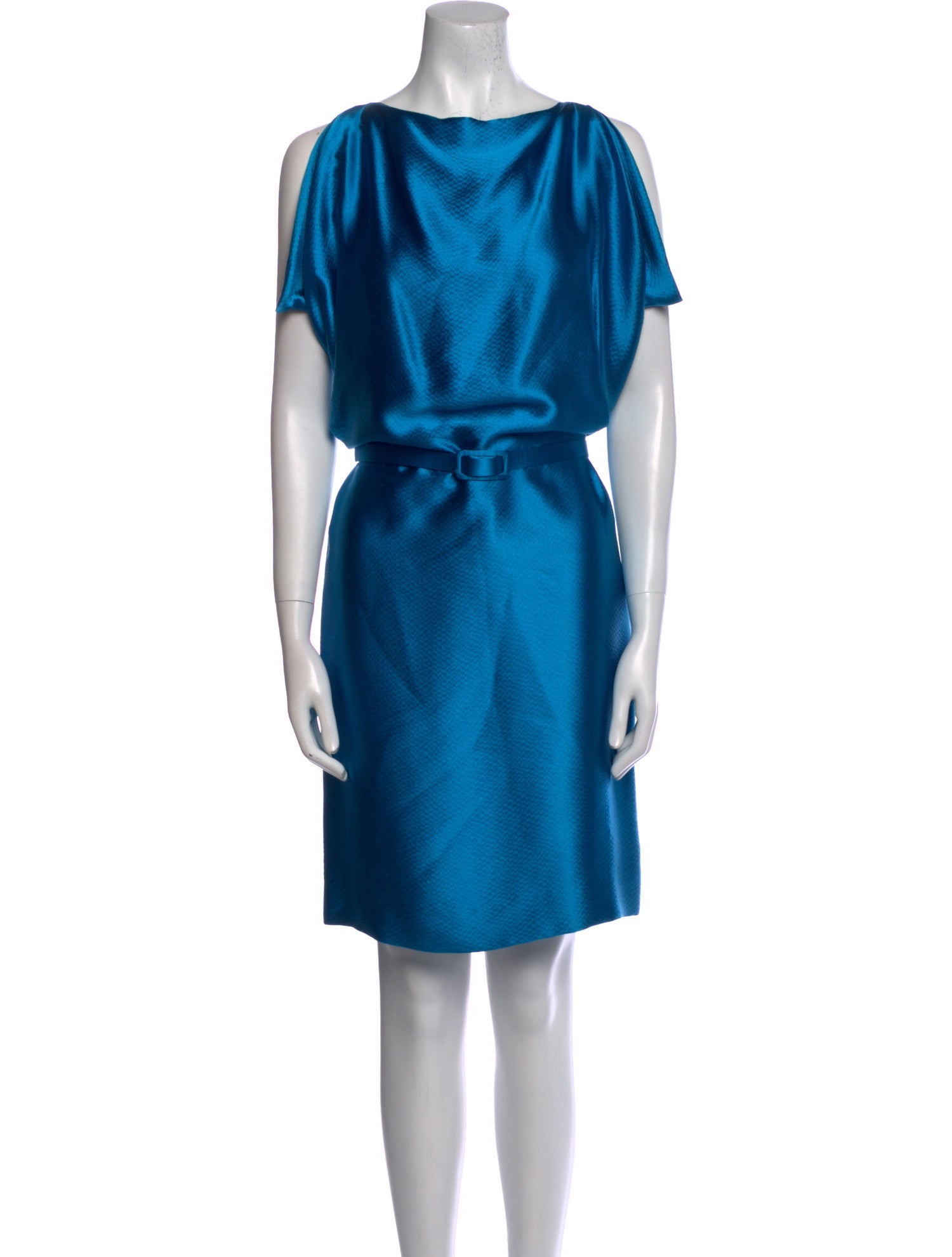Celine Silk Knee-Length Dress