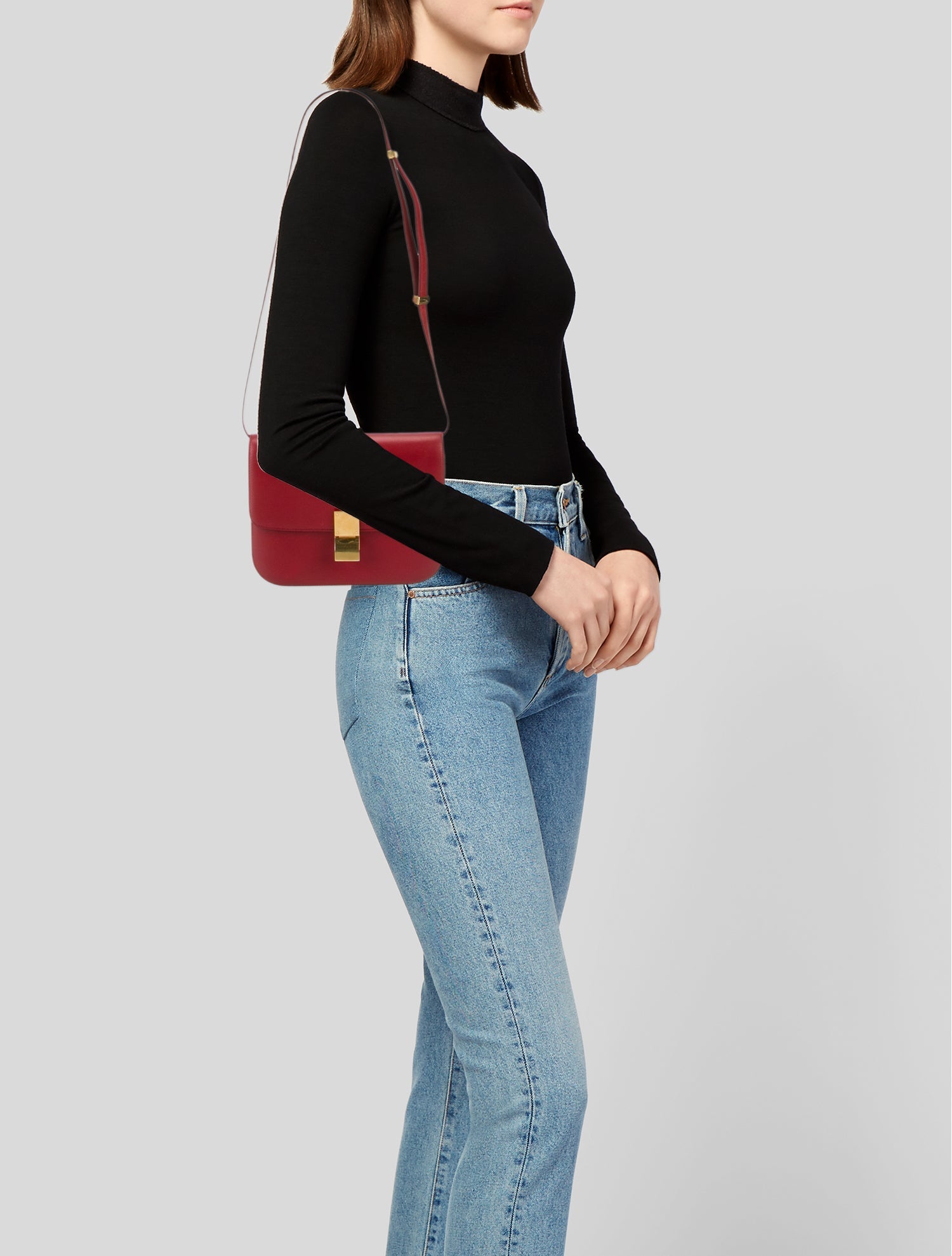 Celine Leather Shoulder Bag