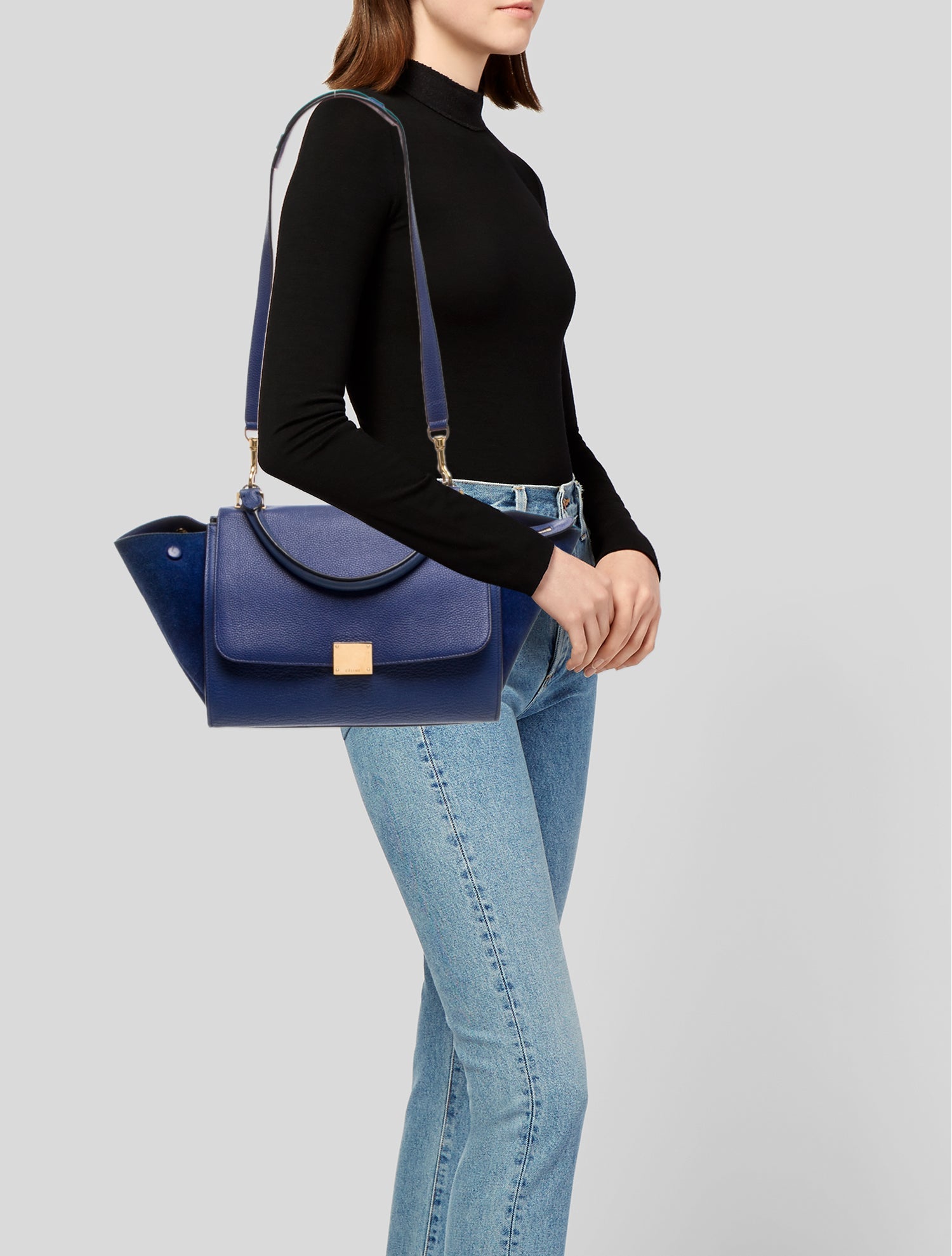 Celine Leather Trapeze Small