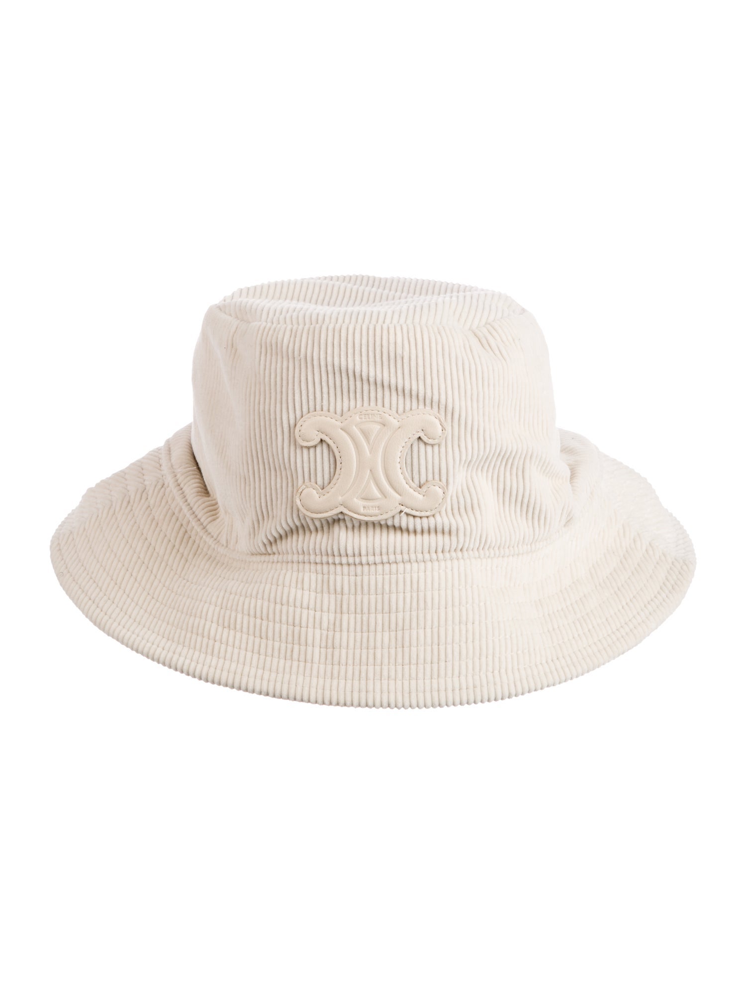 Celine Corduroy Triomphe Bucket Hat