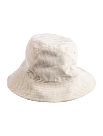 Celine Corduroy Triomphe Bucket Hat