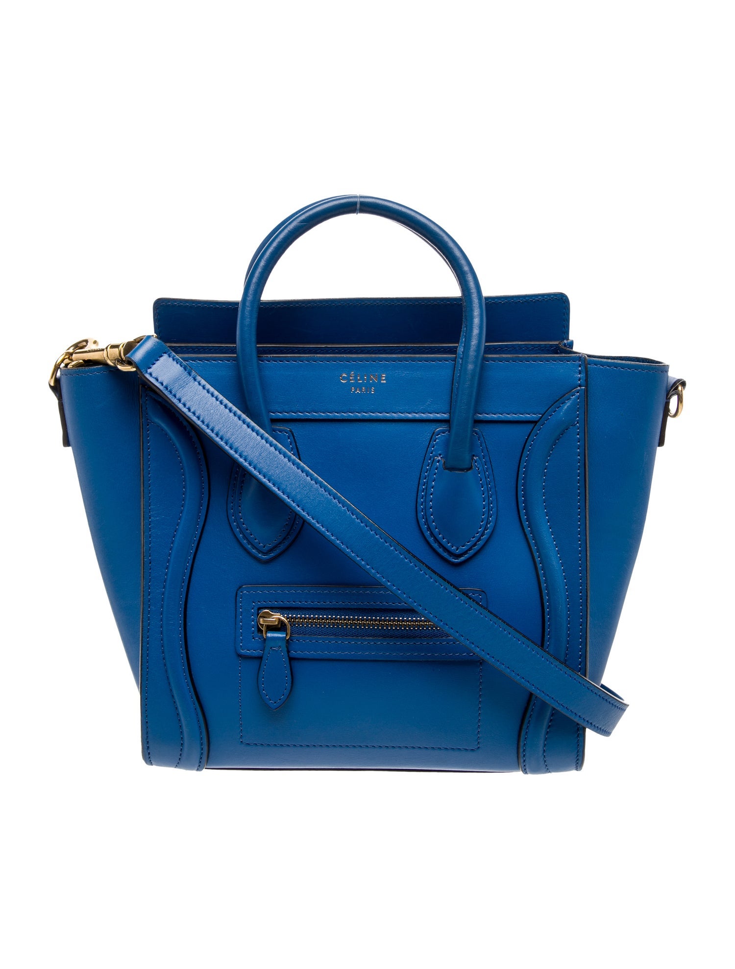 Celine Leather Luggage Nano