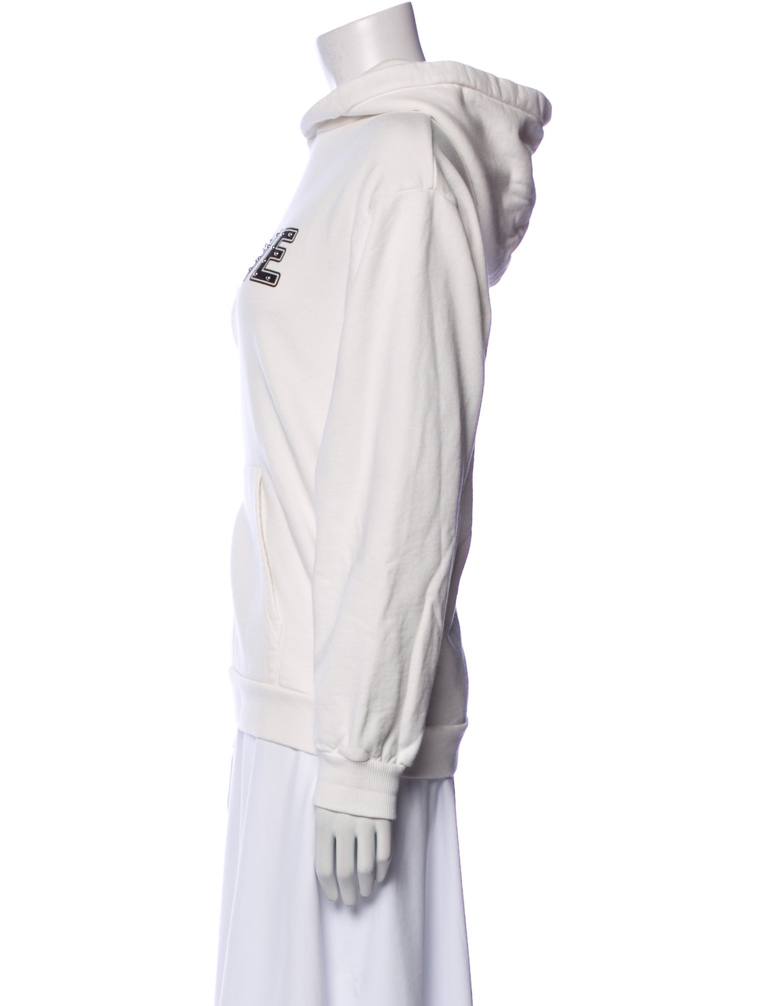 Celine Graphic Print Scoop Neck Hoodie