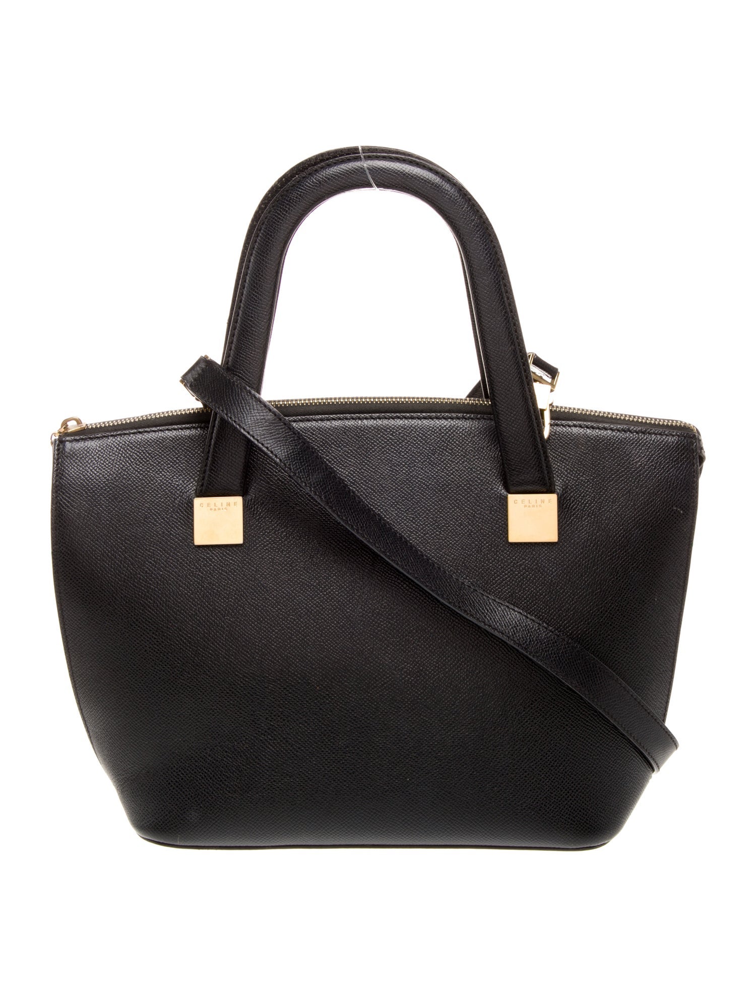 Celine Leather Top Handle Bag