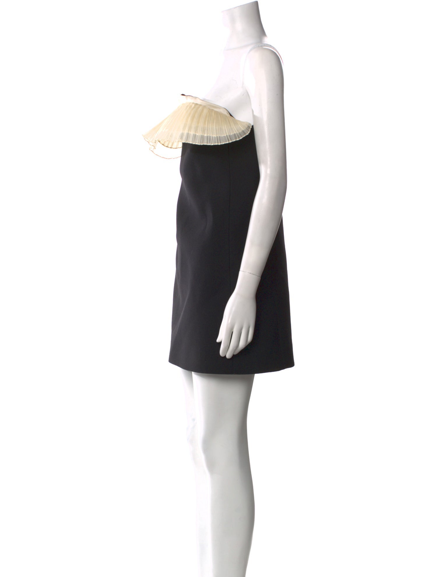 celine black mini dress Wool Mini Dress