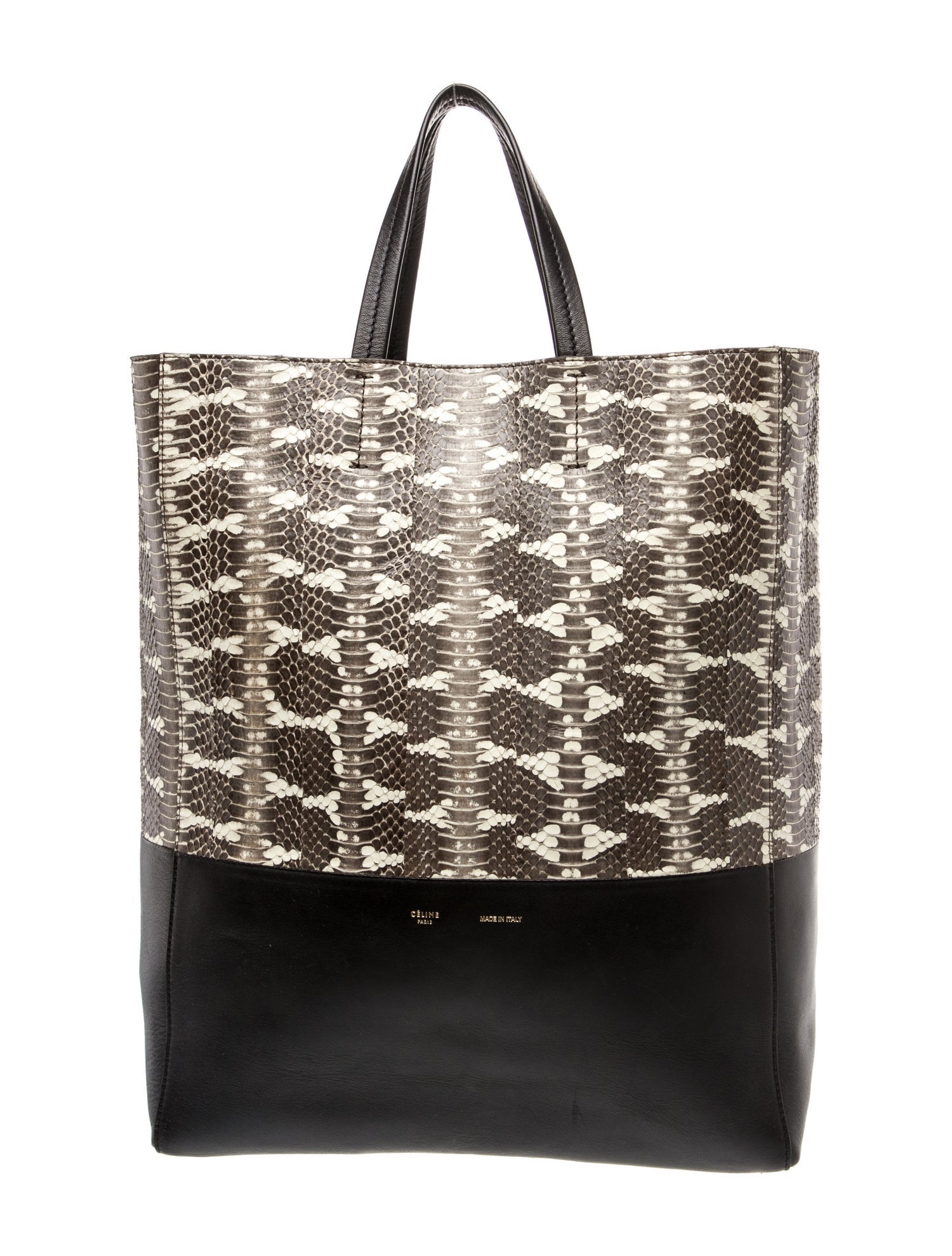 Celine Python Vertical Cabas