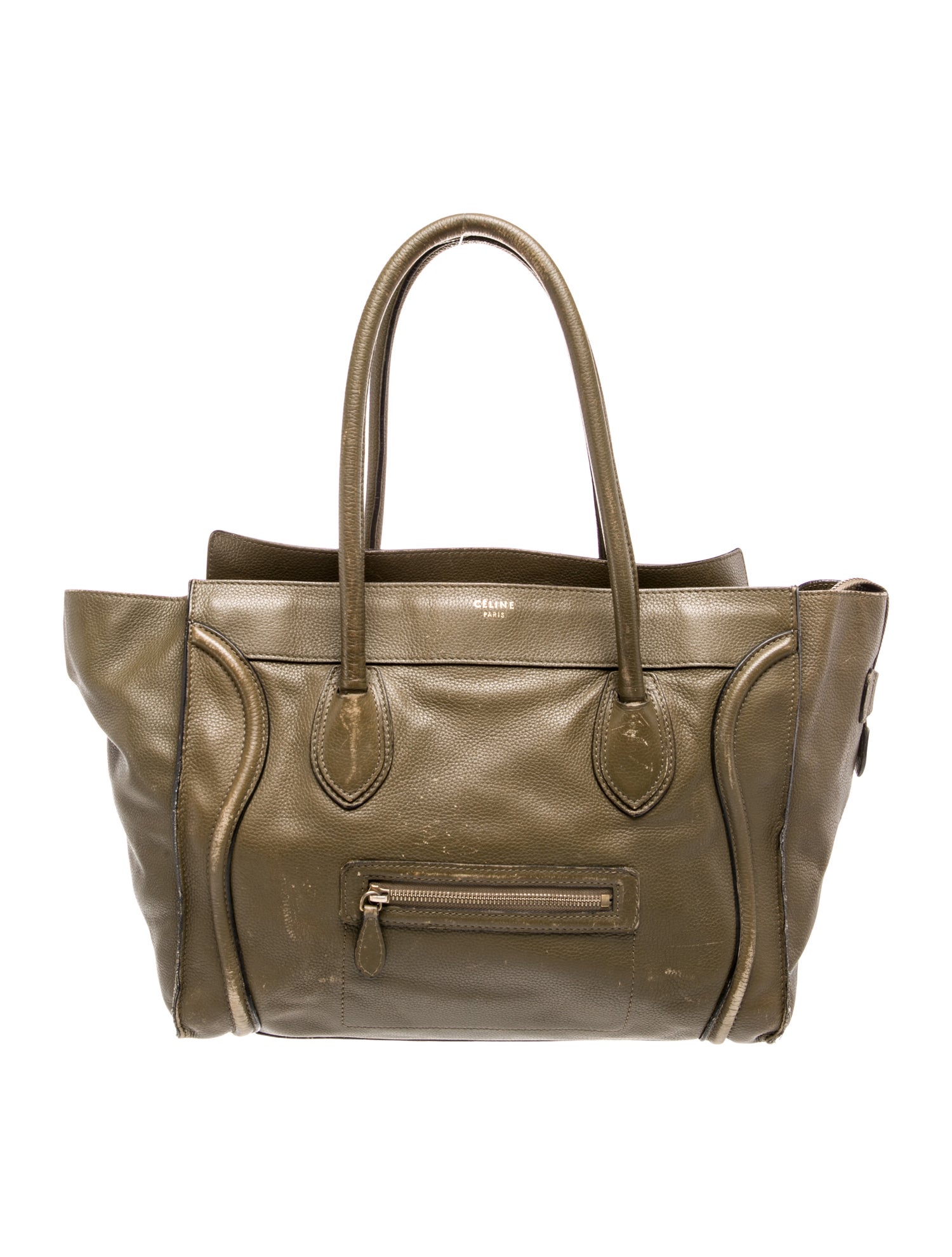 Celine Leather Shoulder Luggage