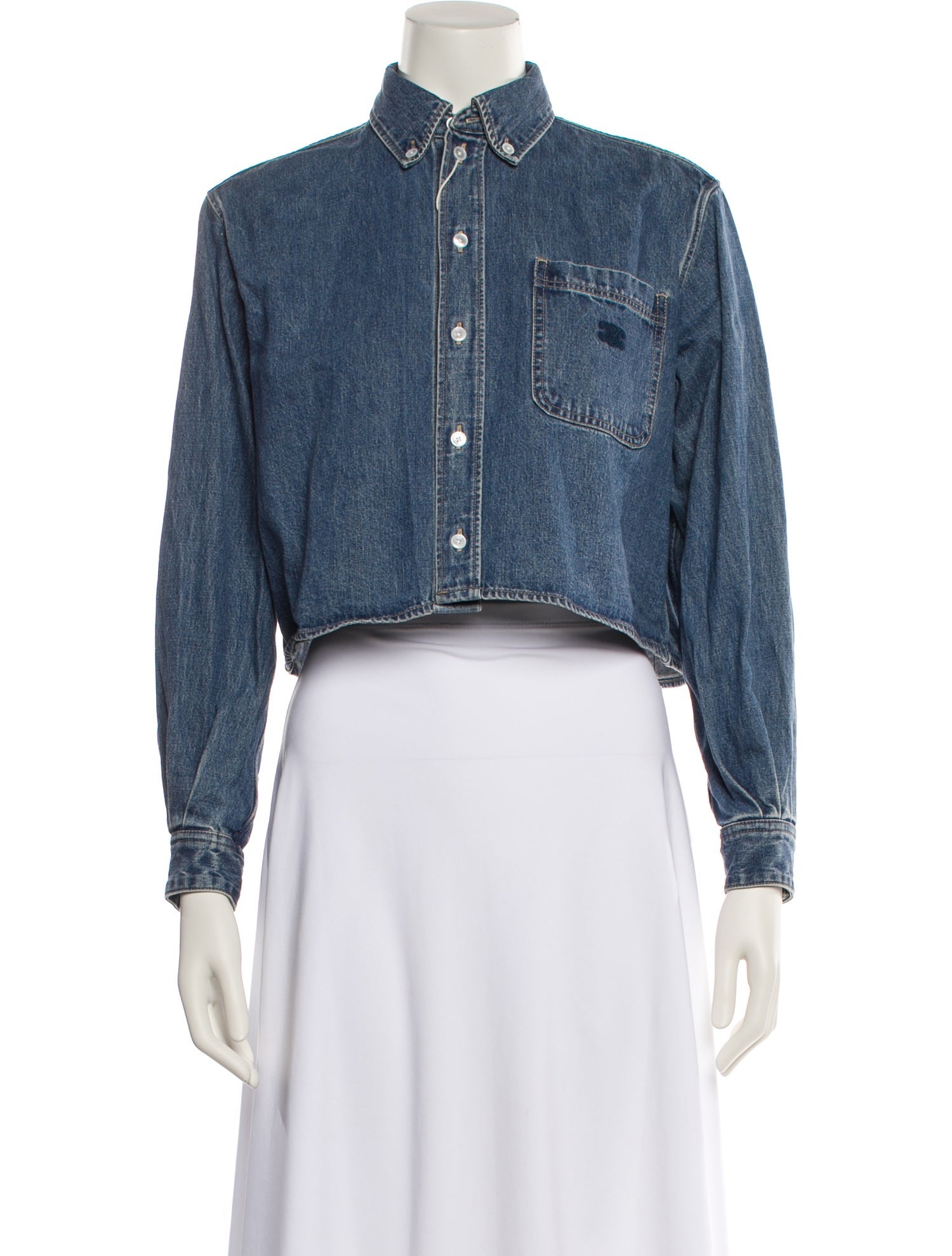 Celine Mock Neck Long Sleeve Crop Top