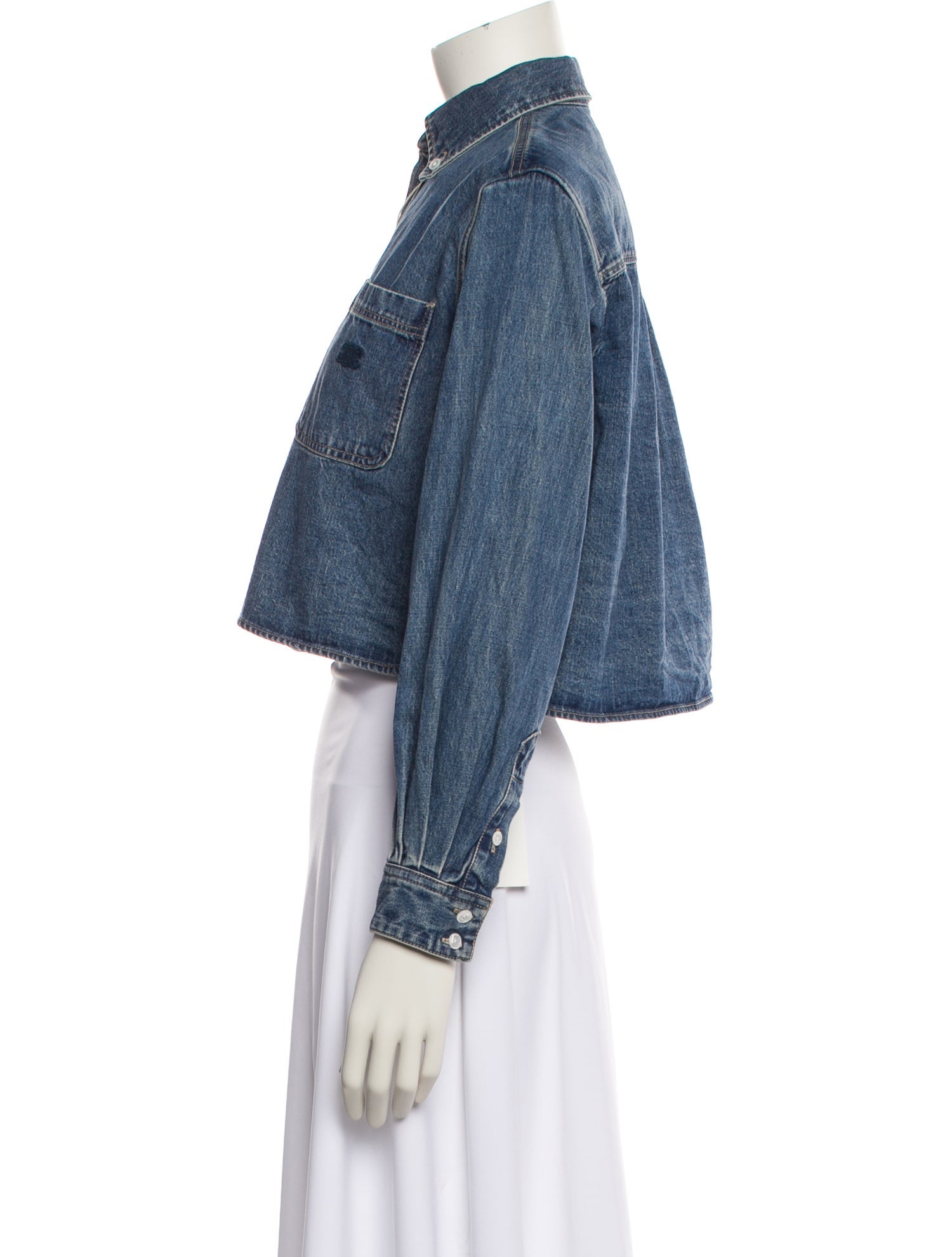 Celine Mock Neck Long Sleeve Crop Top