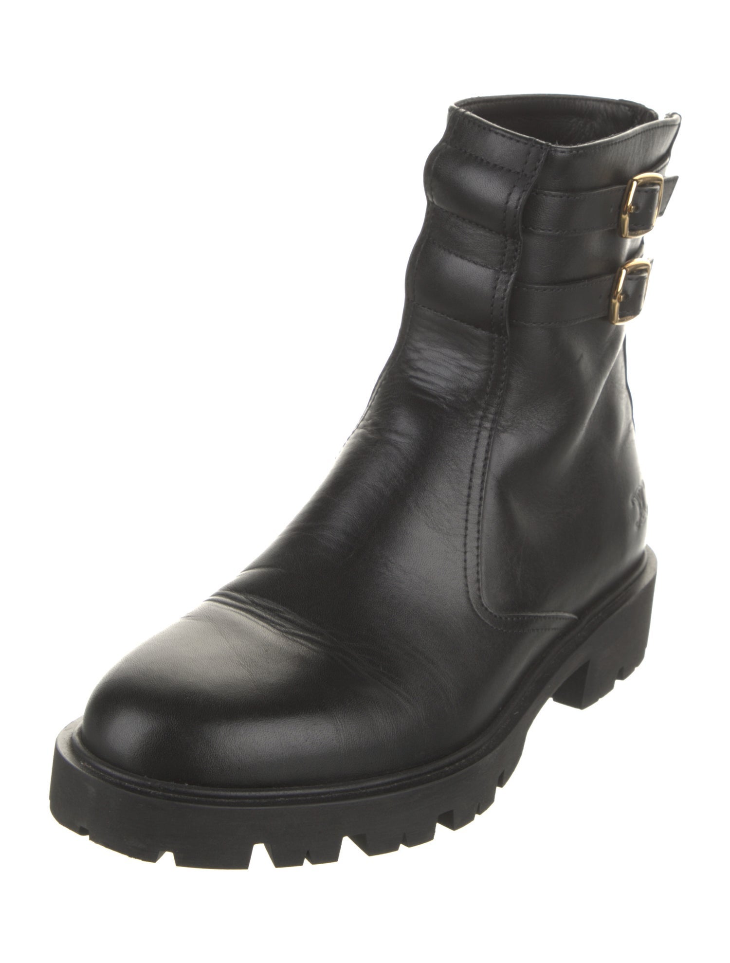 Celine Leather Combat Boots