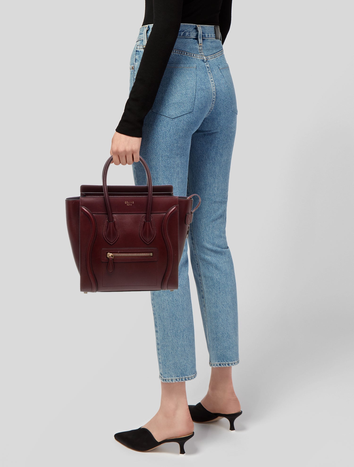 Celine Leather Luggage Micro