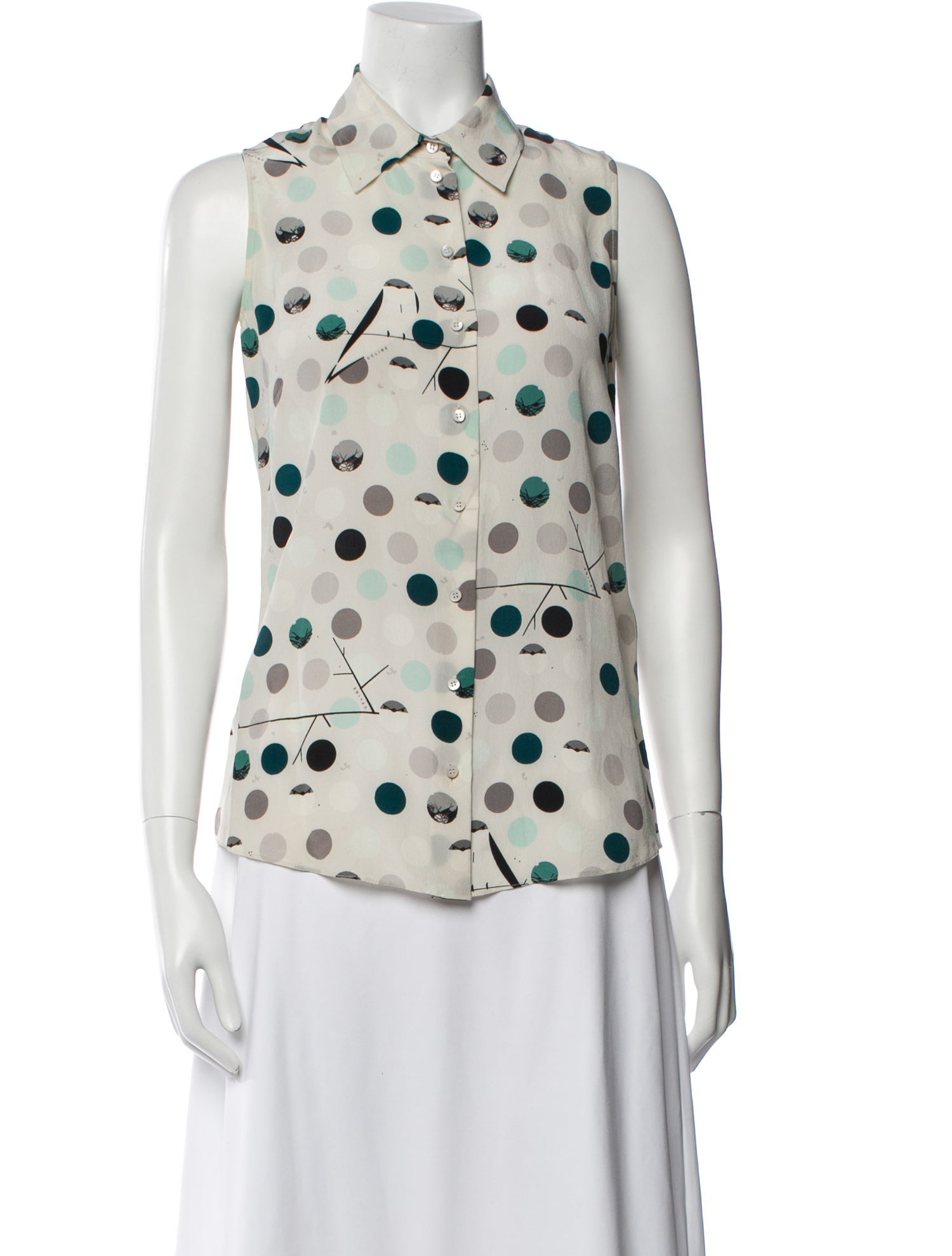 Celine Vintage 2008 Button-Up Top