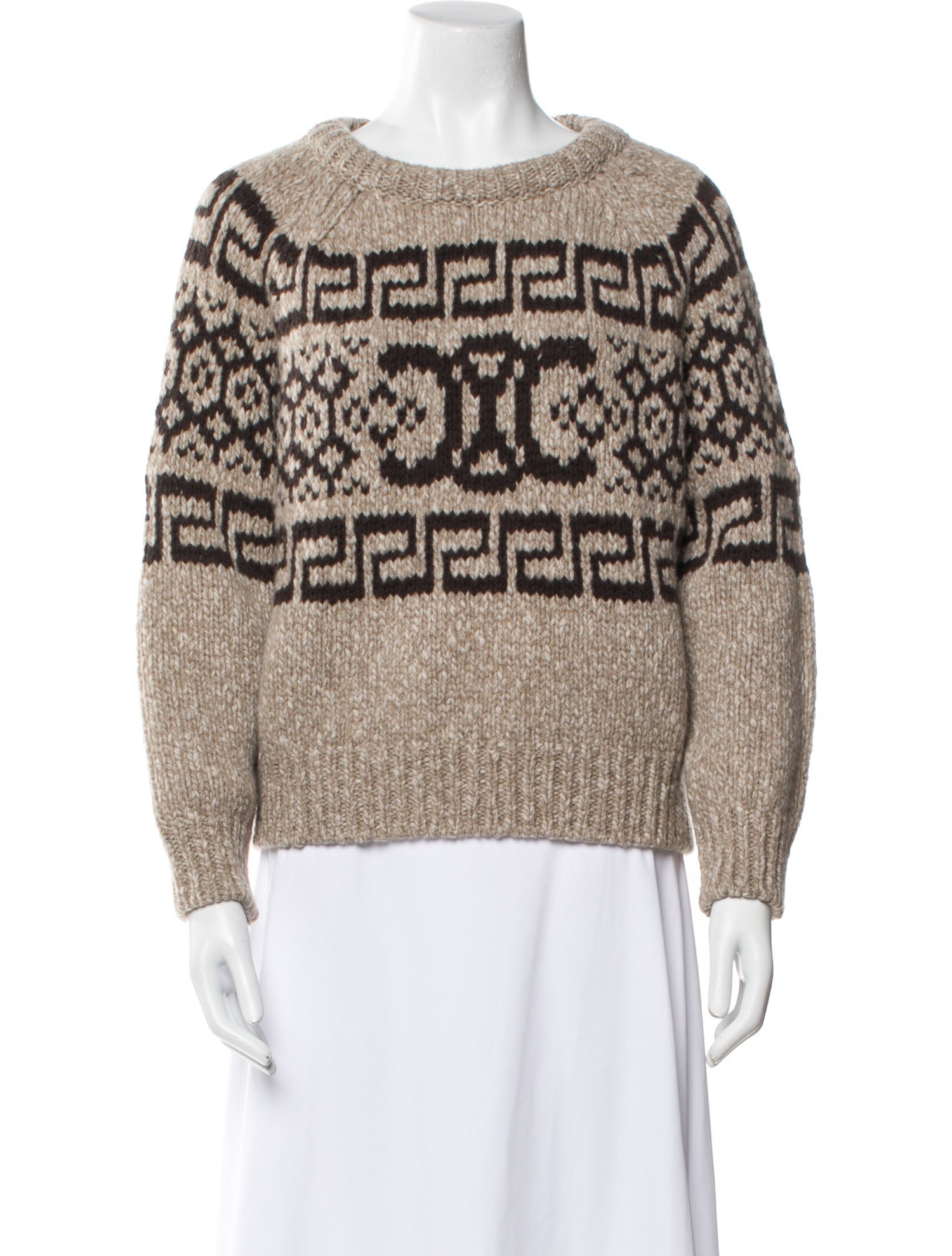 Celine Wool Printed Sweater