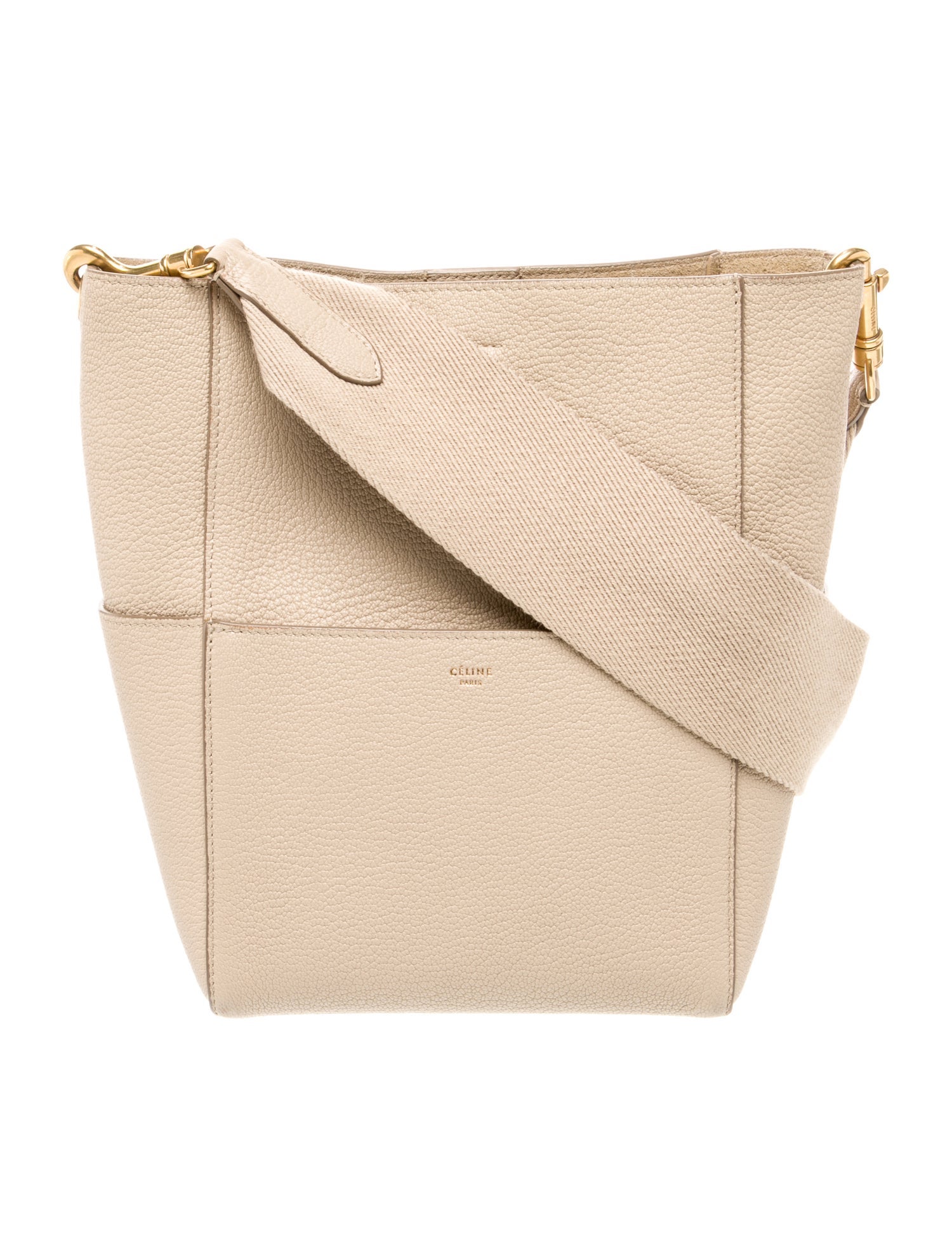 Celine Leather Seau Sangle