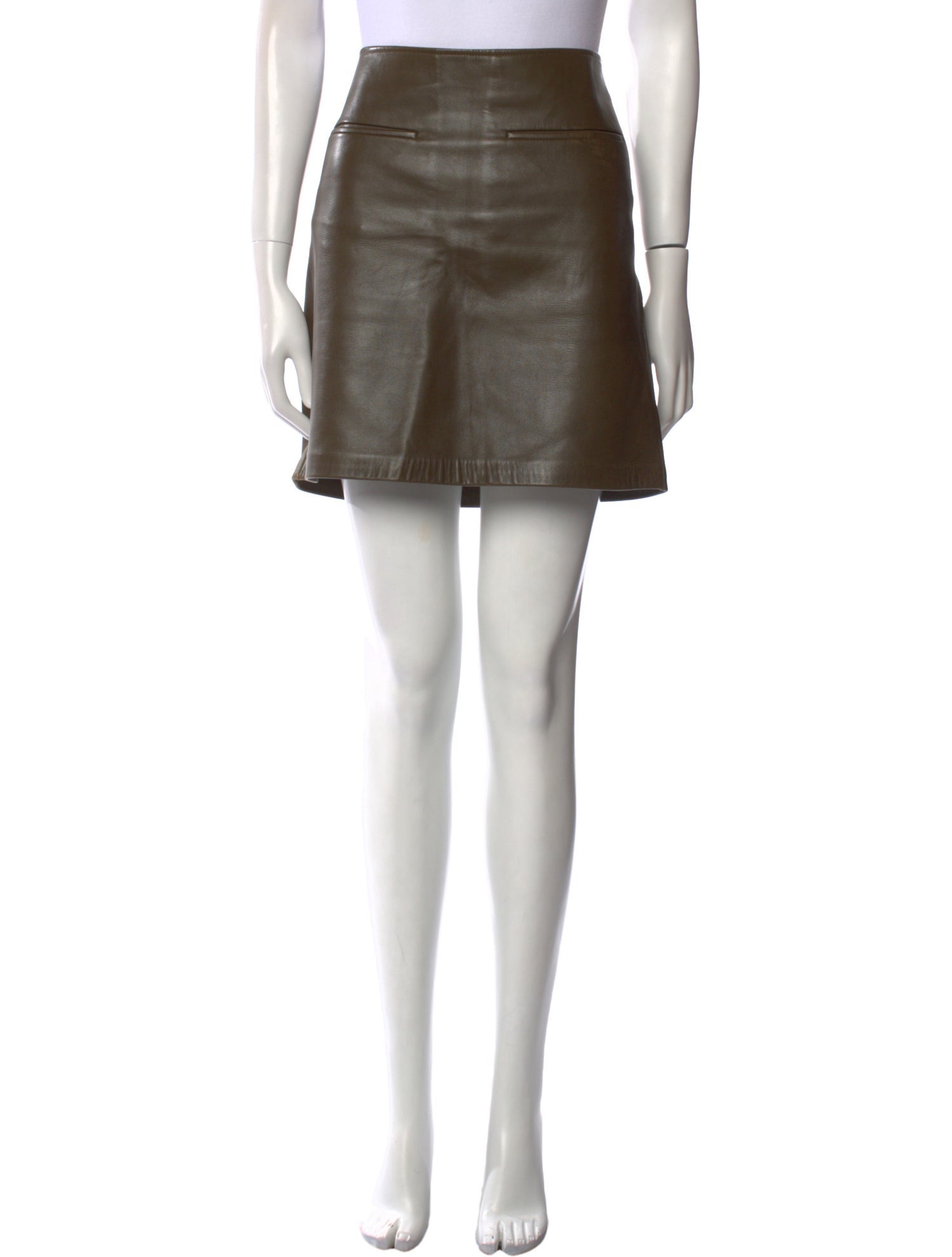 Celine Leather Mini Skirt