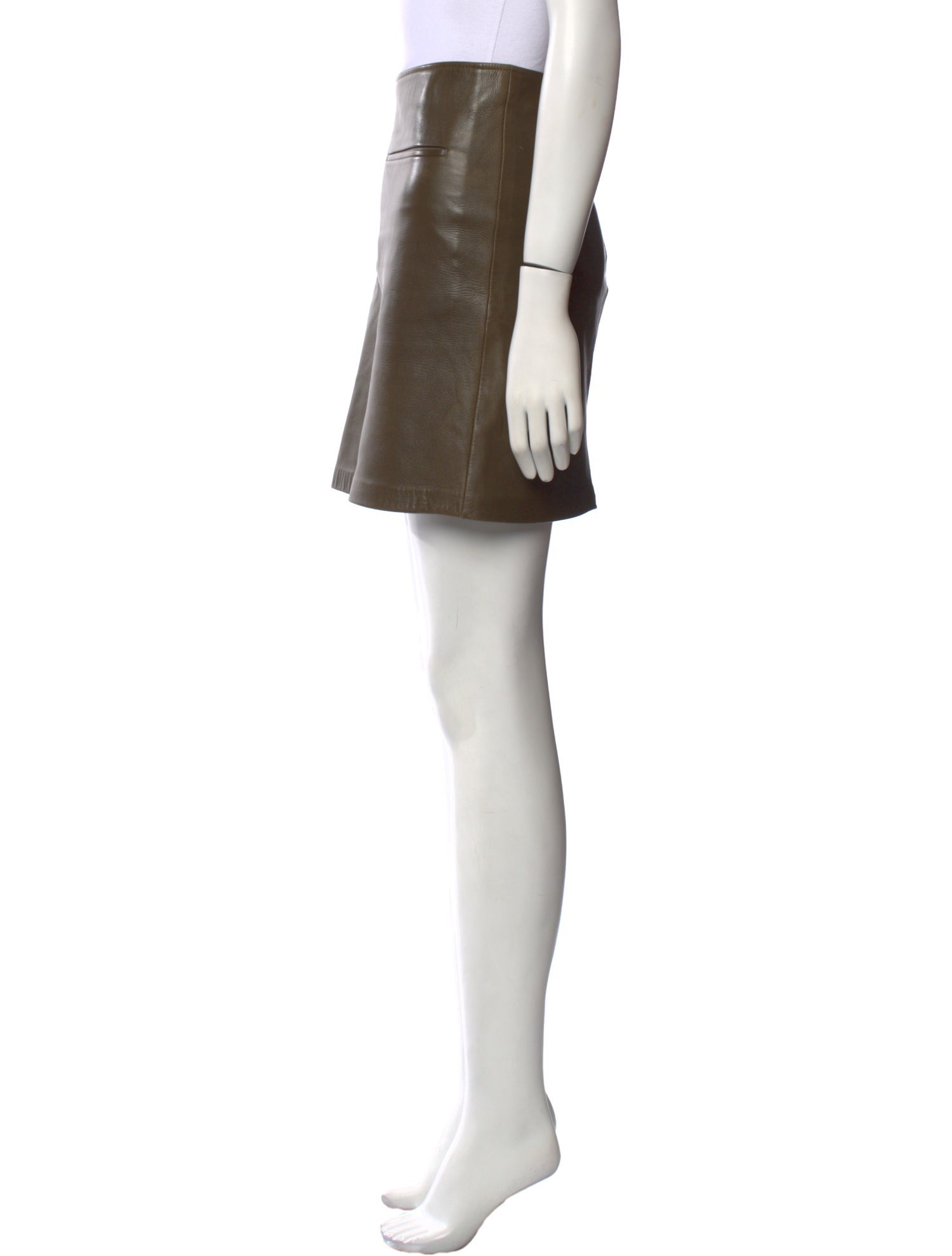 Celine Leather Mini Skirt