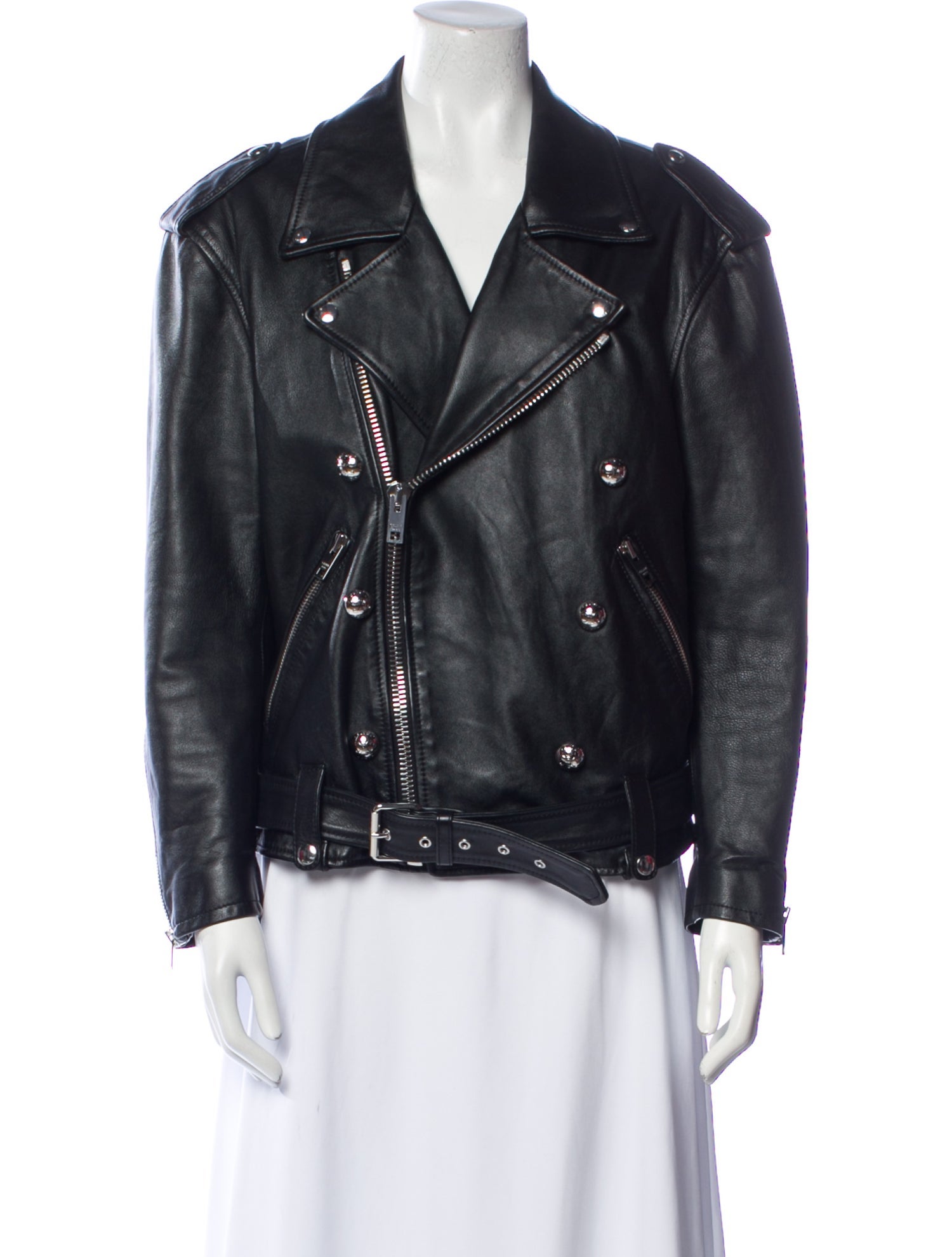 Celine Leather Biker Jacket