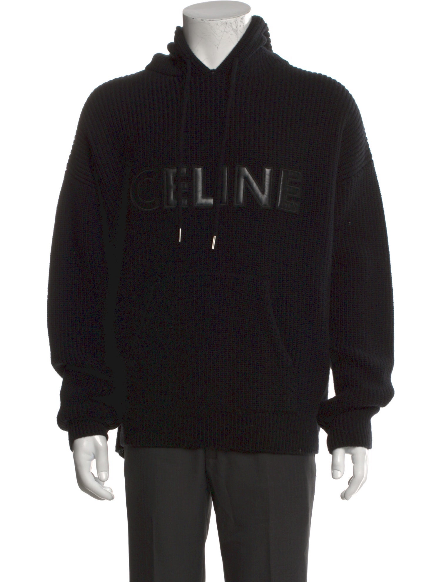 Celine Wool Graphic Print Hoodie