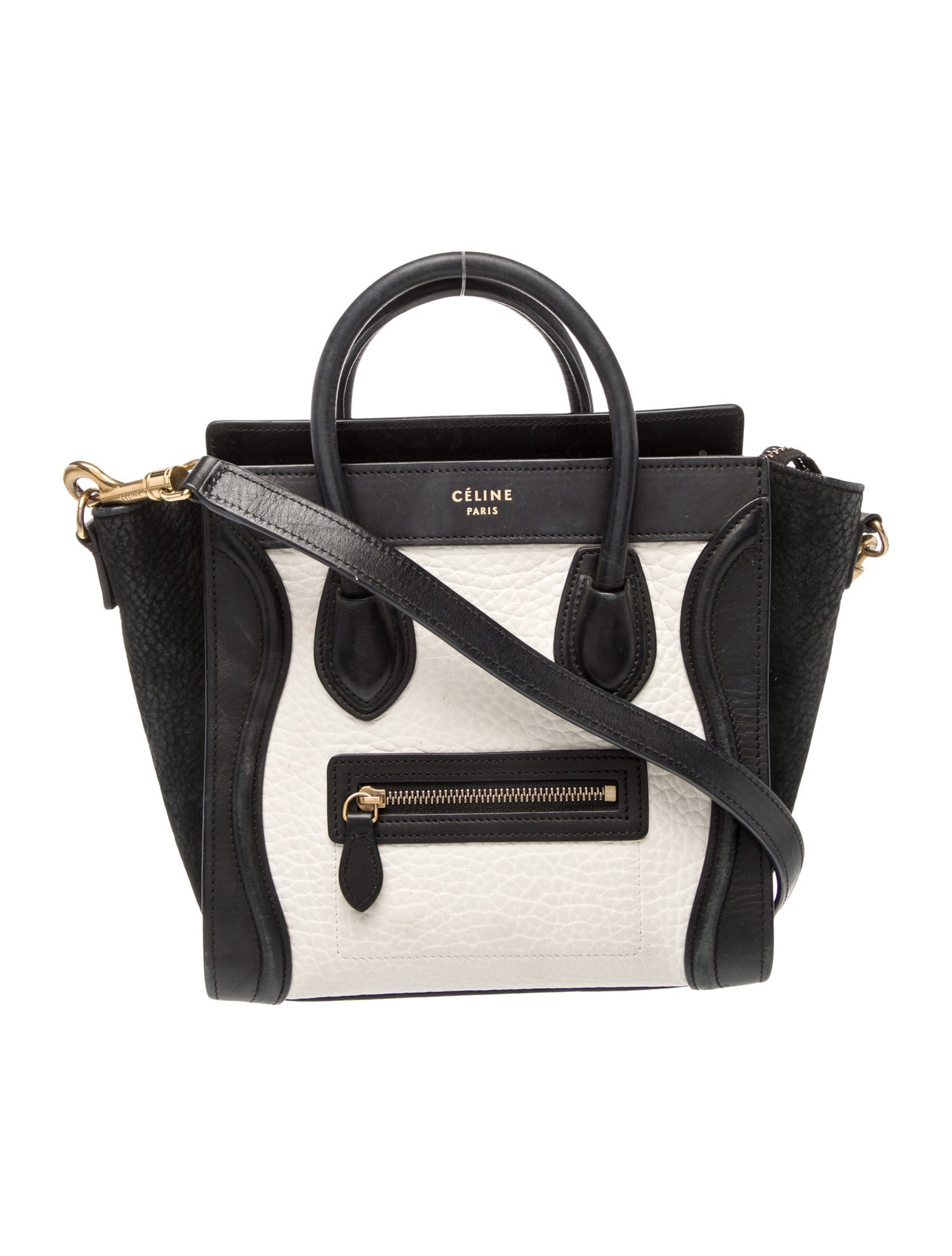 Celine Leather Luggage Nano