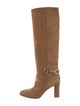 Celine Horsebit Accent Suede Boots