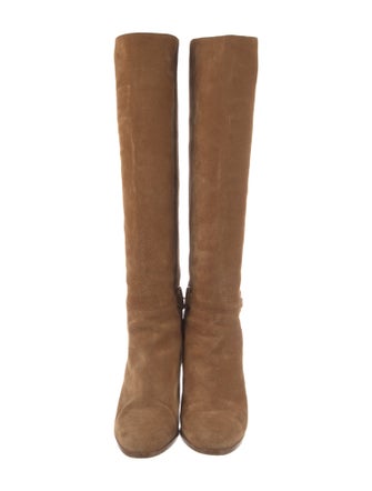 Celine Horsebit Accent Suede Boots