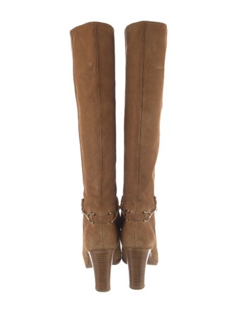 Celine Horsebit Accent Suede Boots