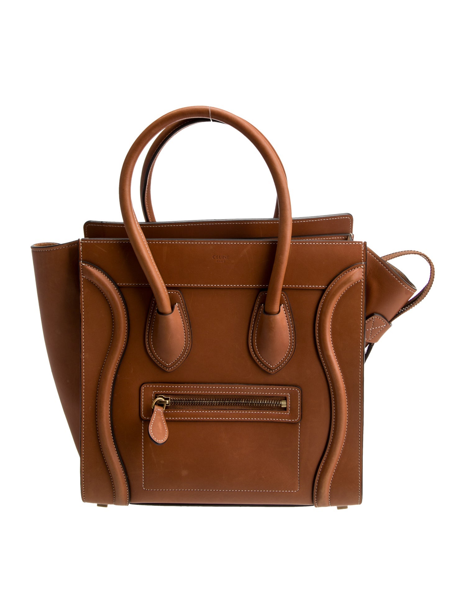 Celine Leather Luggage Micro