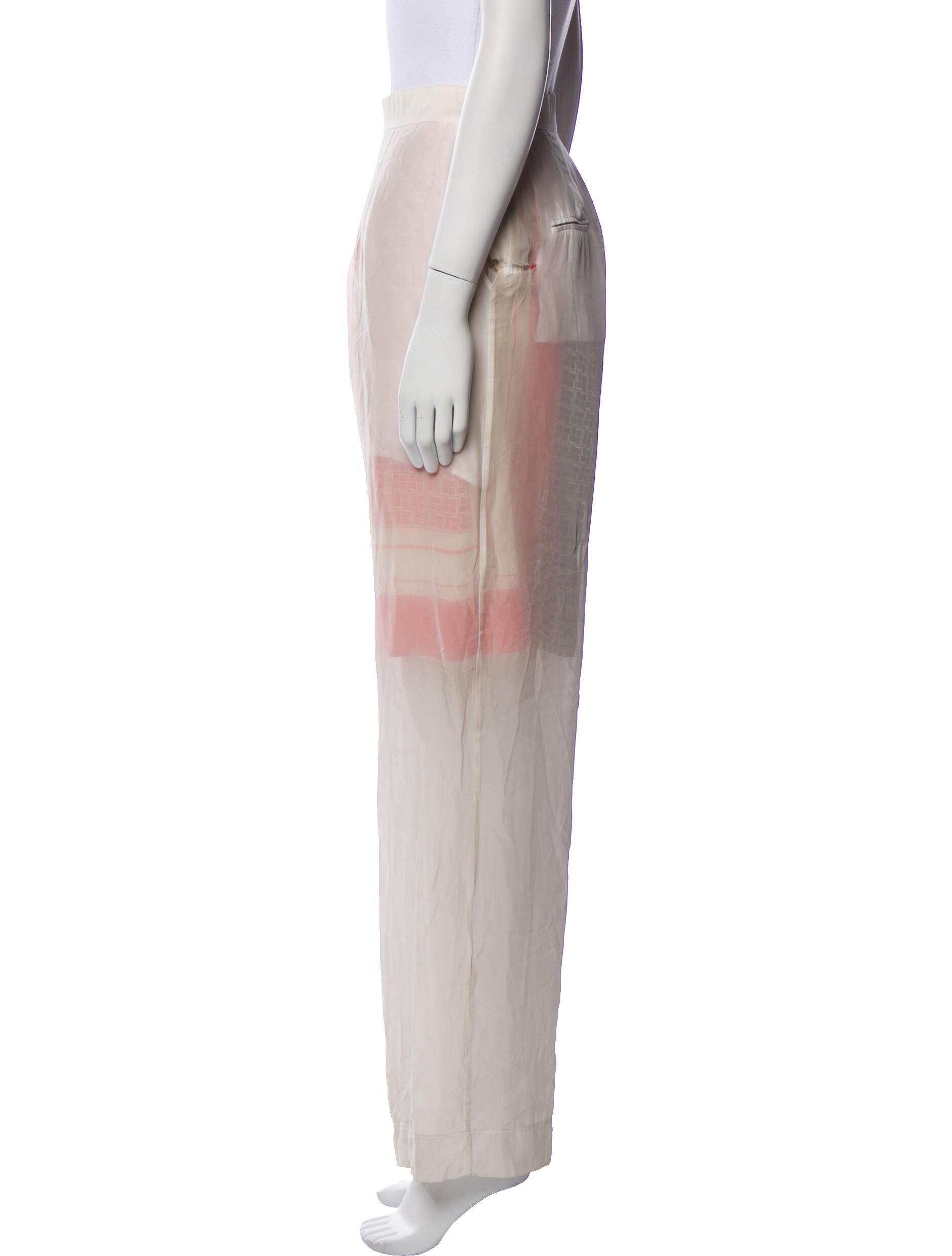 Celine Silk Straight Leg Pants