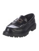 Celine Leather Chain-Link Accents Loafers