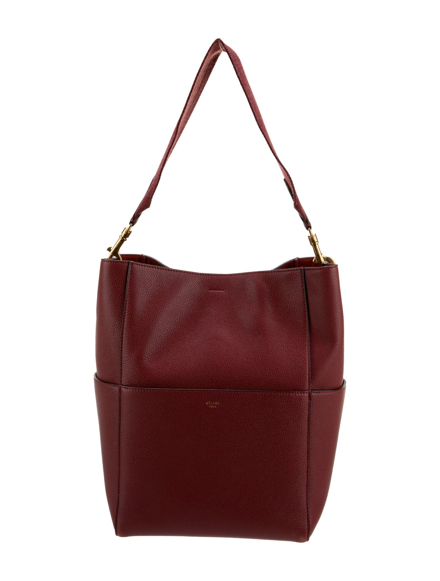 Celine Leather Seau Sangle Medium