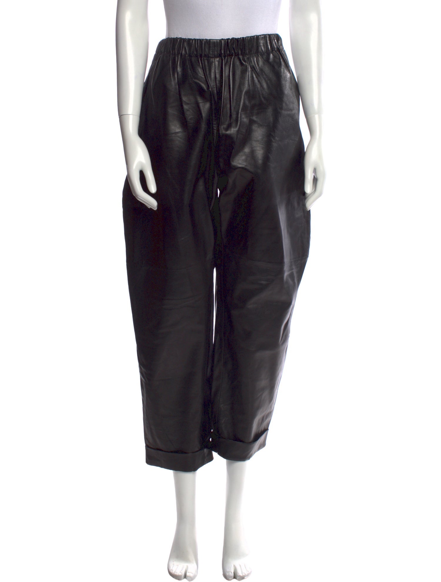 Celine Lambskin Straight Leg Pants